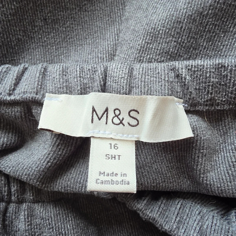 M&S wide leg leisure 2 piece set grey 16 short image 6