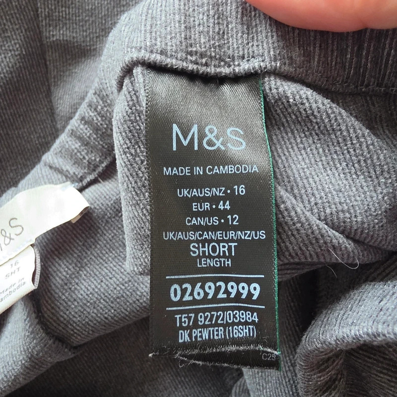 M&S wide leg leisure 2 piece set grey 16 short image 7