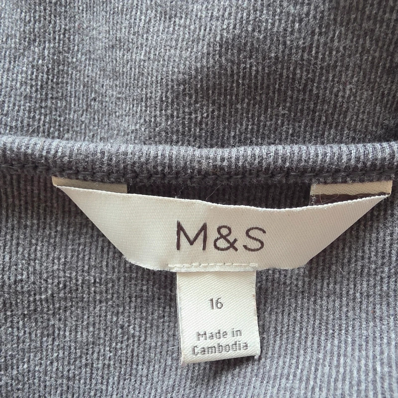 M&S wide leg leisure 2 piece set grey 16 short image 9