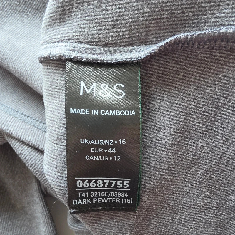 M&S wide leg leisure 2 piece set grey 16 short image 10