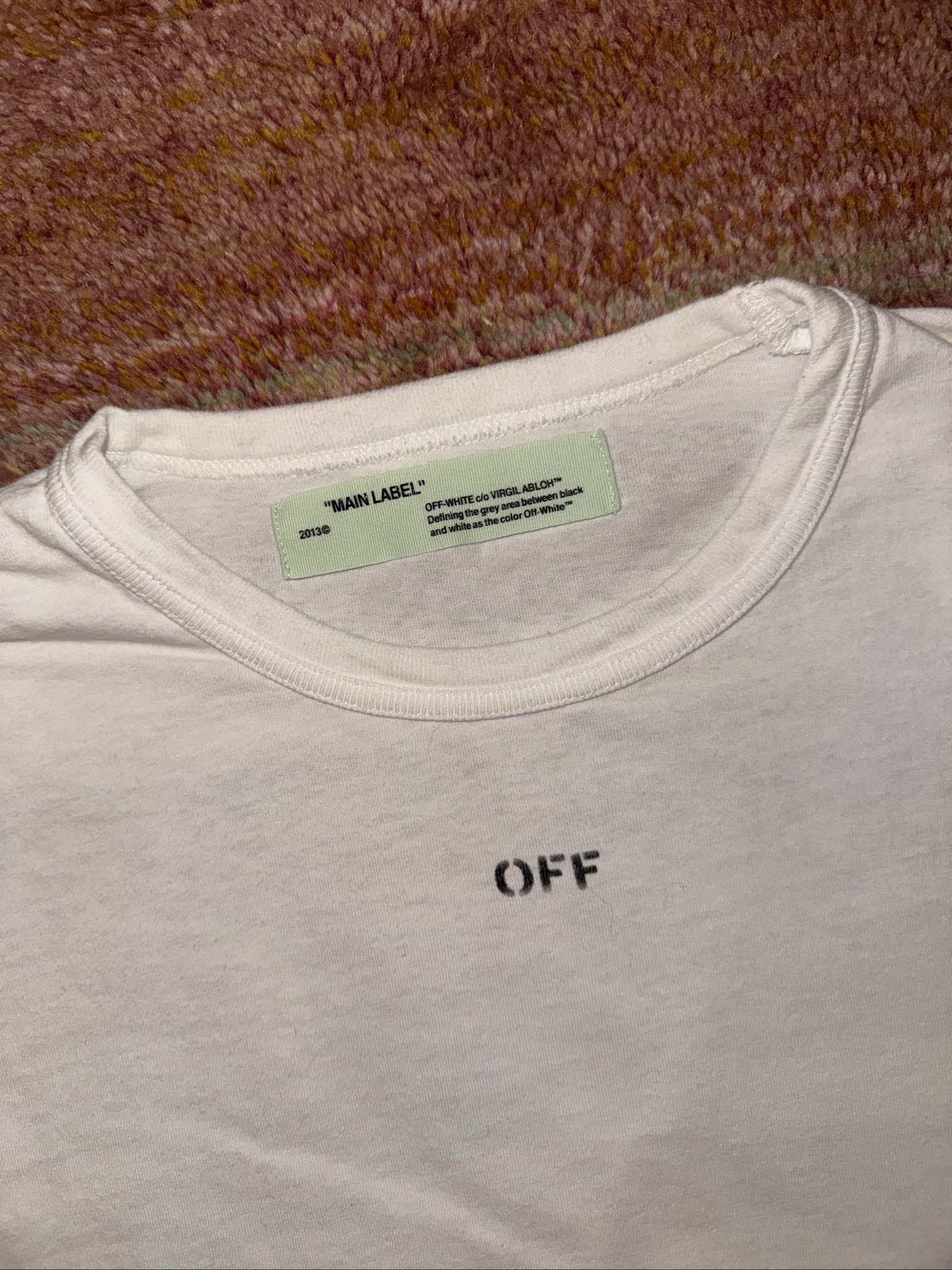 Off-White White & Black Brushstroke Arrows Long Sleeve Shirt Medium image 4