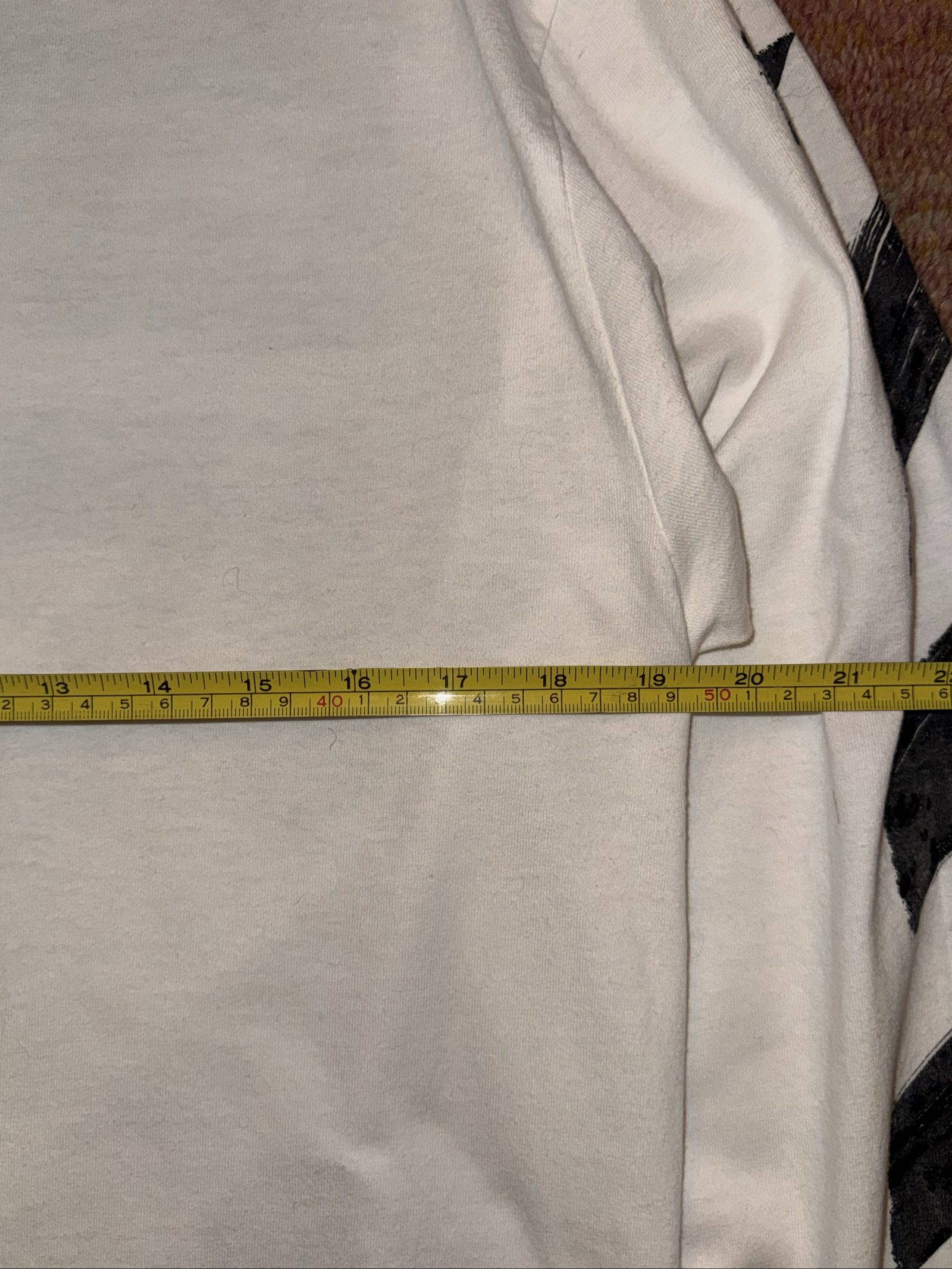 Off-White White & Black Brushstroke Arrows Long Sleeve Shirt Medium image 7