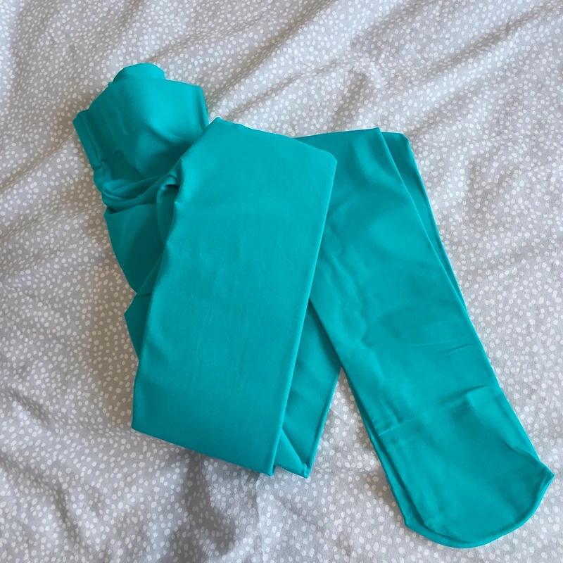 New Emerald Green Opaque Tights Plus Size UK 18-20 Thick 80 Denier Style image 3