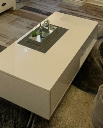 White gloss coffee table image 2