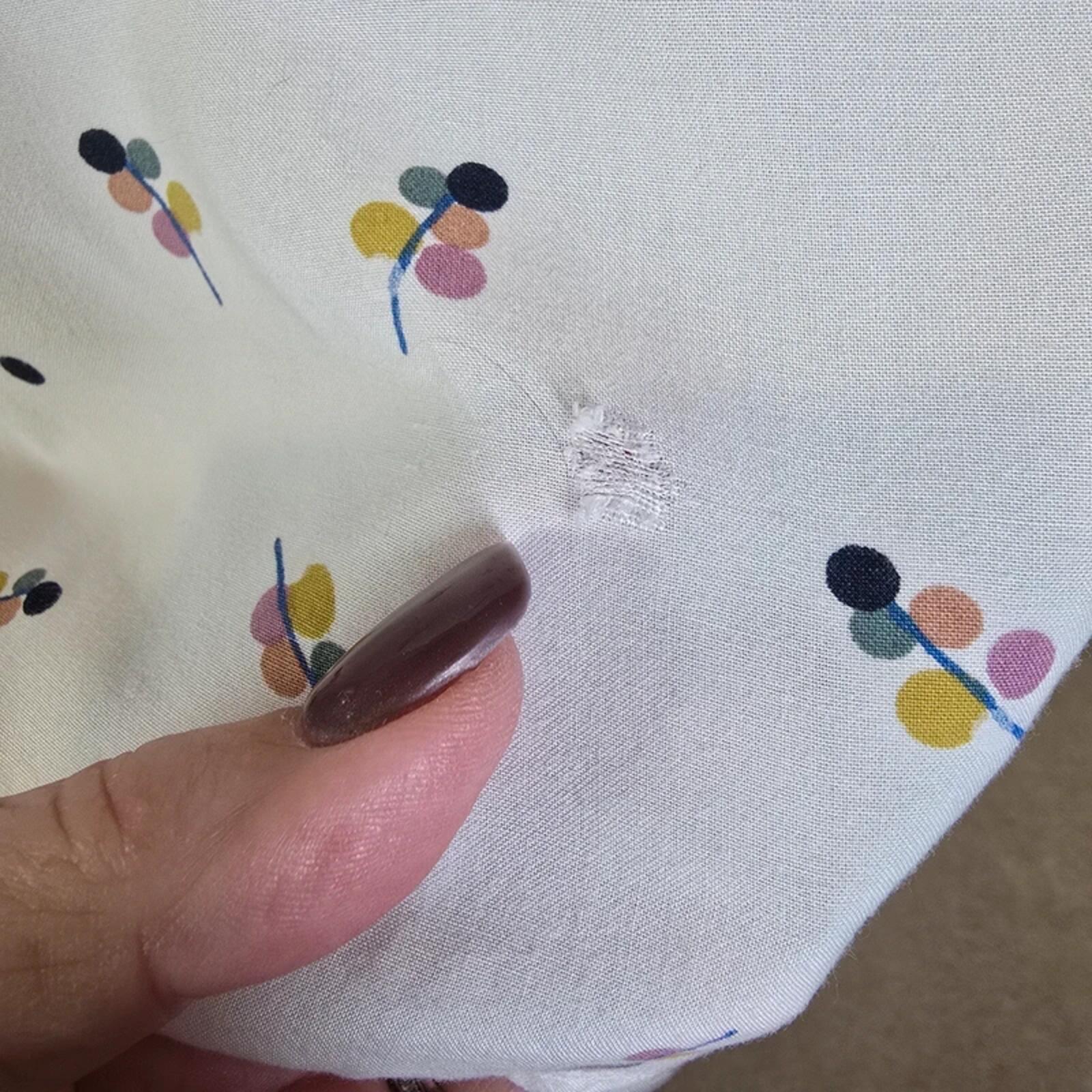 Crew Clothing Company White Print Blouse Top Size 12 Viscose image 4
