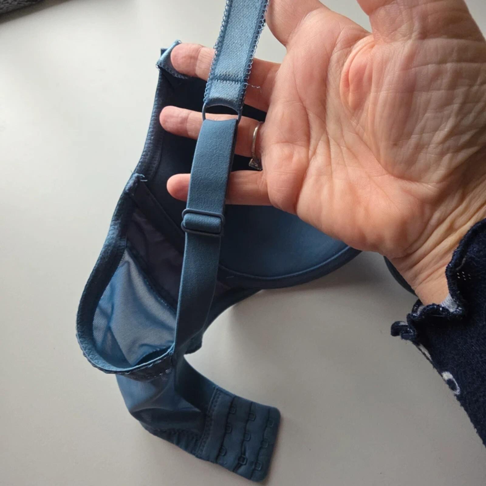 George 36F Blue T-Shirt Bra Full Cup Smooth Everyday Support image 2
