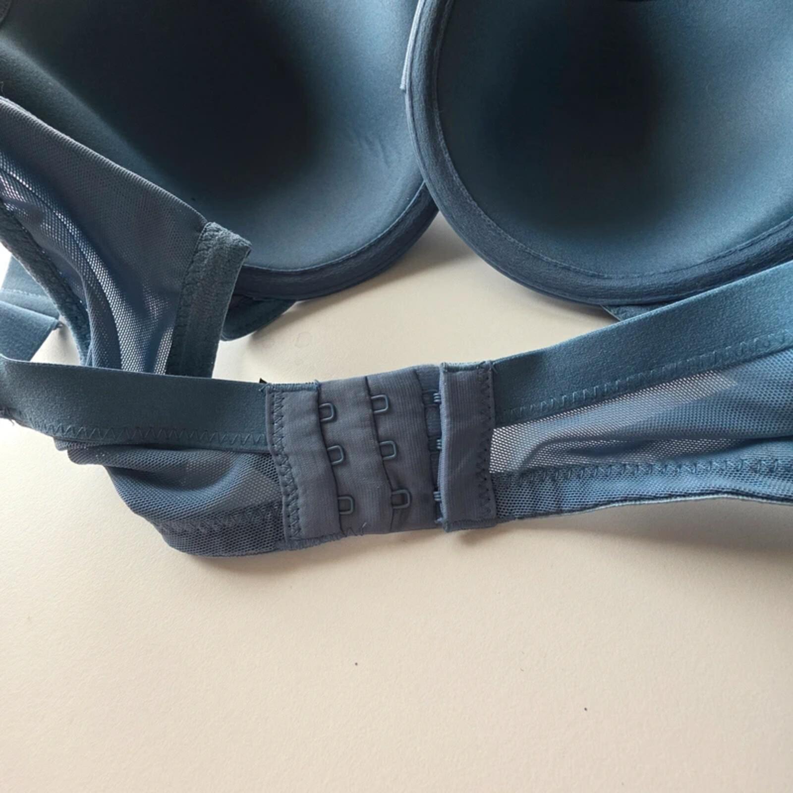 George 36F Blue T-Shirt Bra Full Cup Smooth Everyday Support image 3