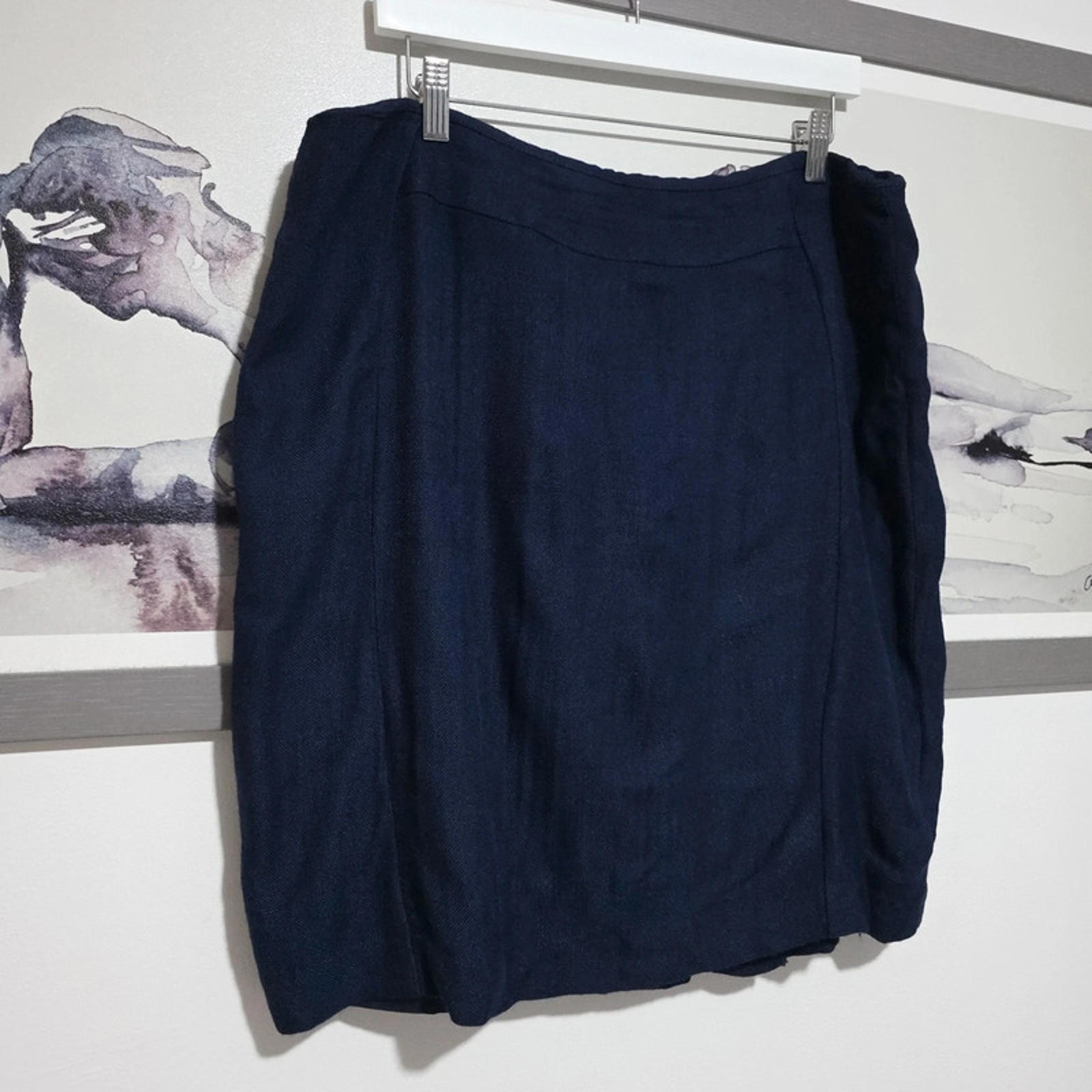 Boden Navy Tailored Skirt Size 18 Lined Smart Workwear