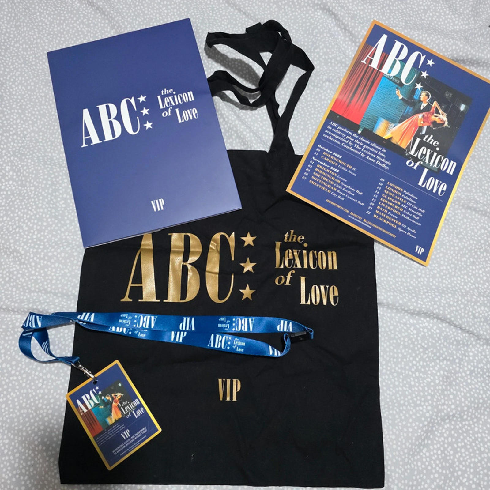 ABC The Lexicon of Love VIP Merchandise Bundle | Tote, Lanyard & Programme
