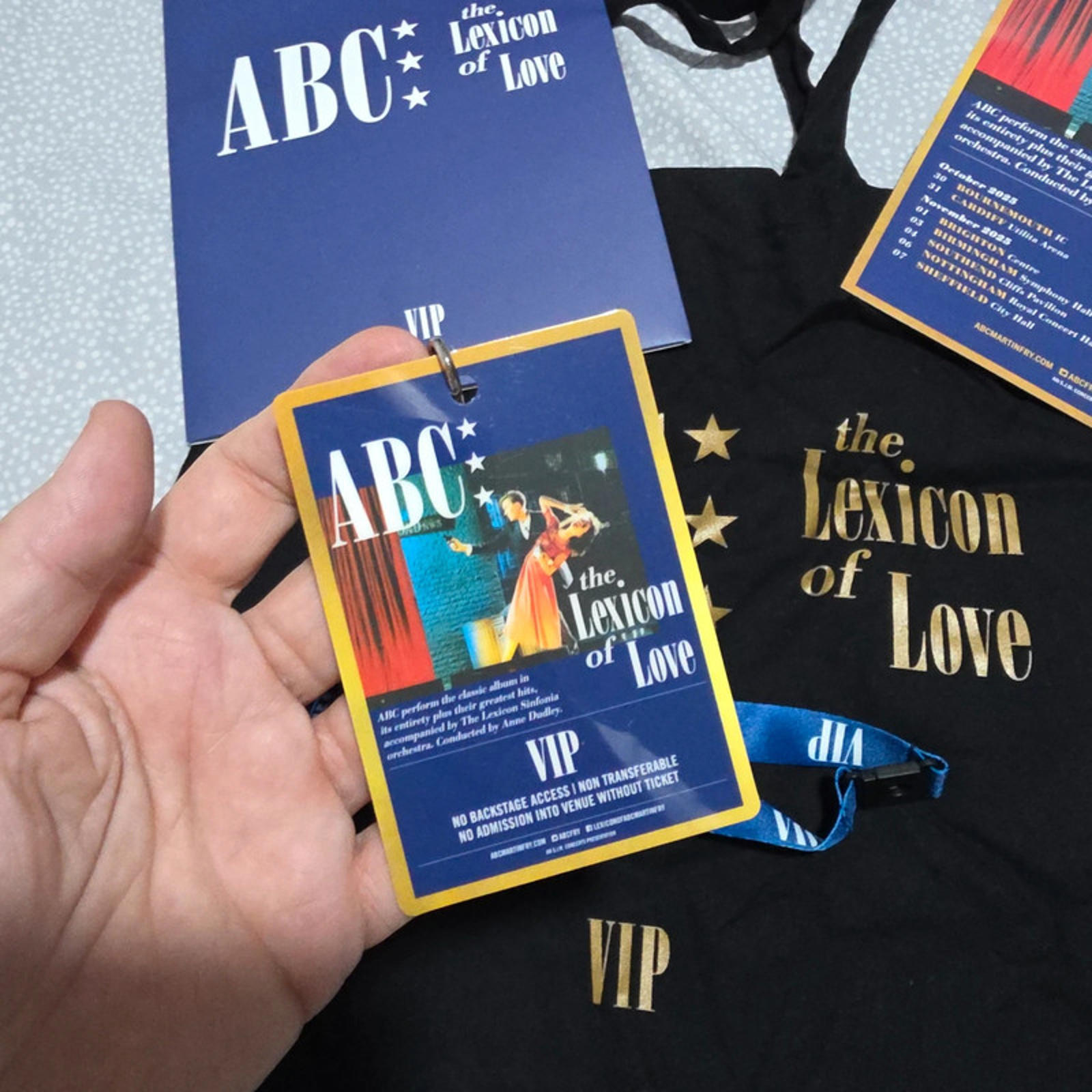 ABC The Lexicon of Love VIP Merchandise Bundle | Tote, Lanyard & Programme image 2