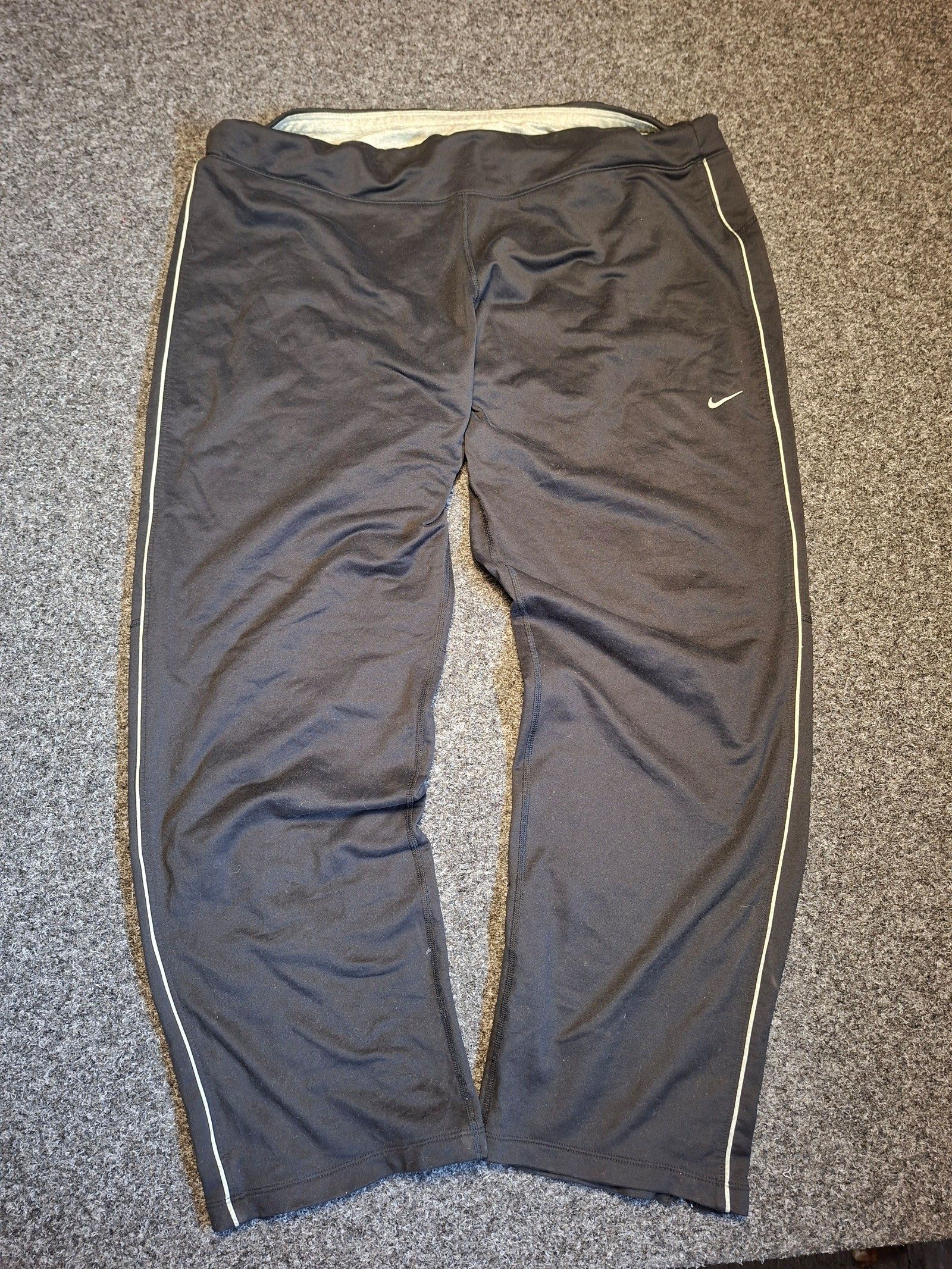 Nike Black Dri-FIT Sports Pants XL with Side Zippers