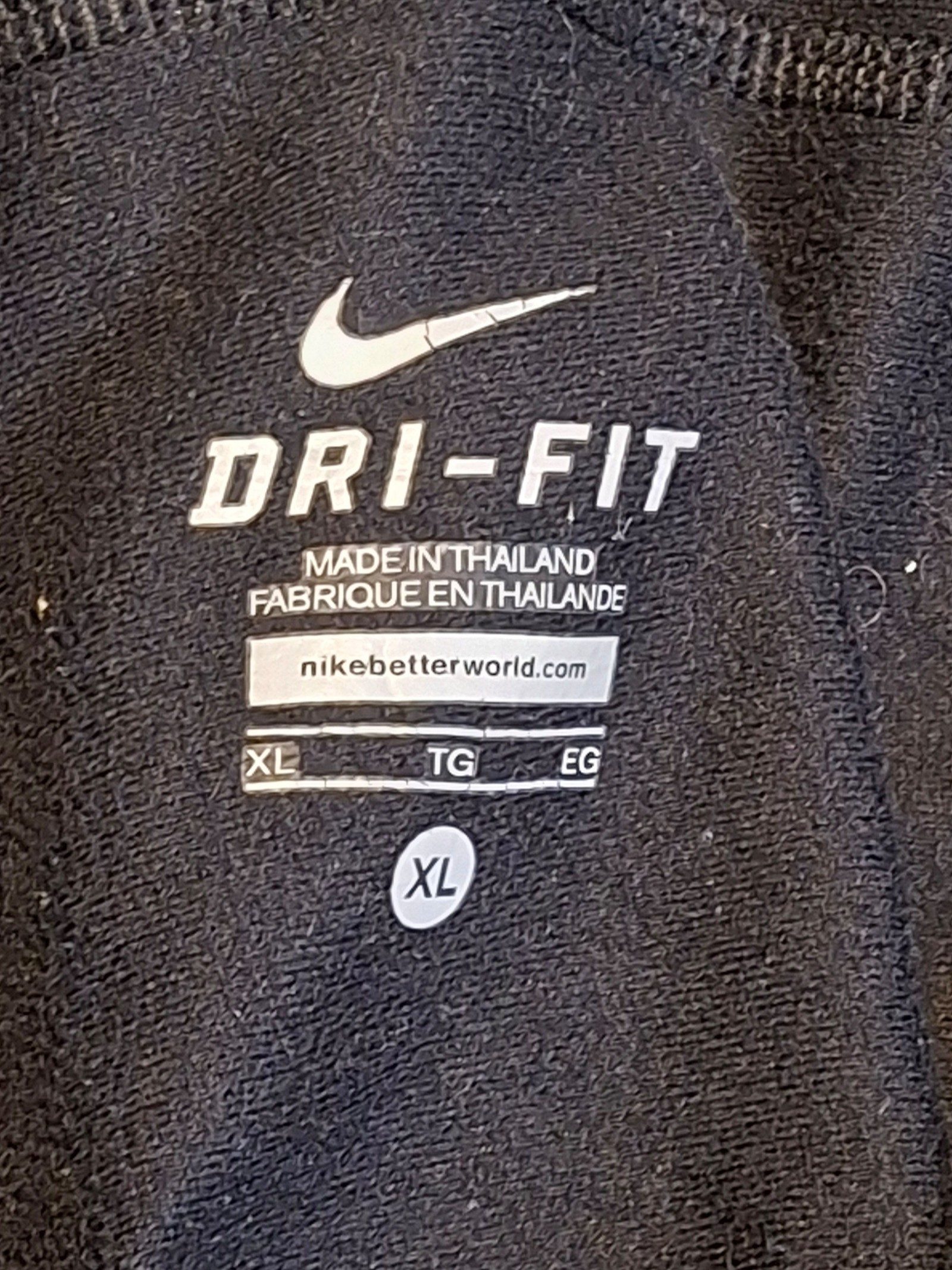 Nike Black Dri-FIT Sports Pants XL with Side Zippers image 3
