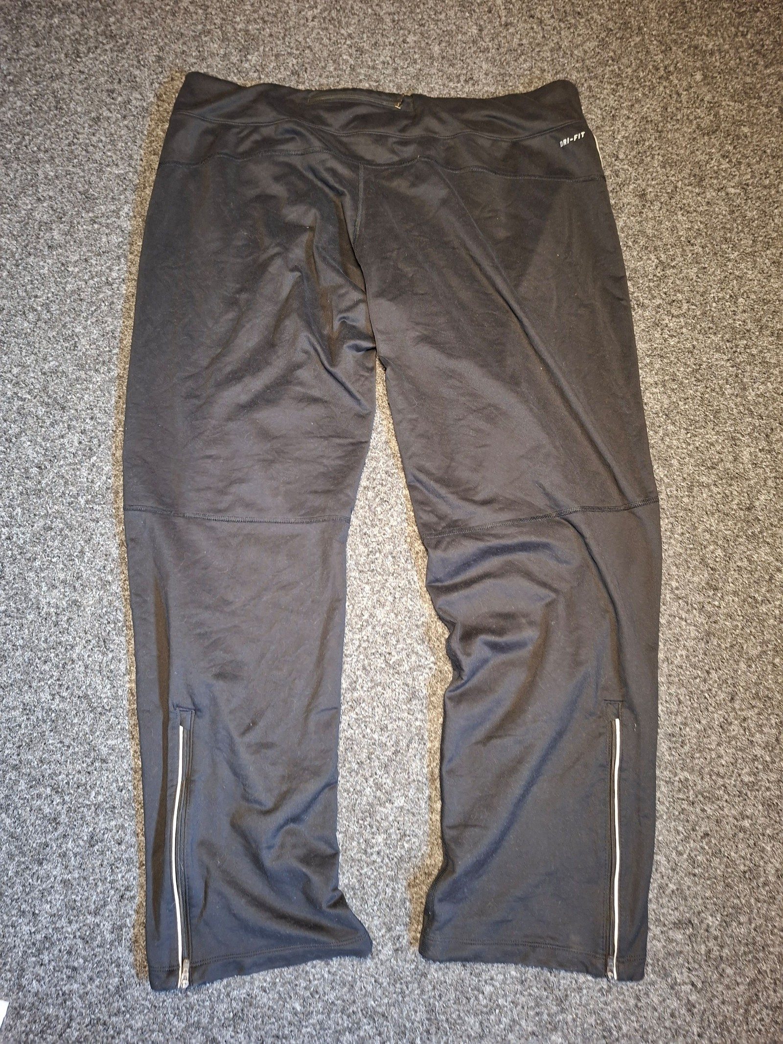 Nike Black Dri-FIT Sports Pants XL with Side Zippers image 4