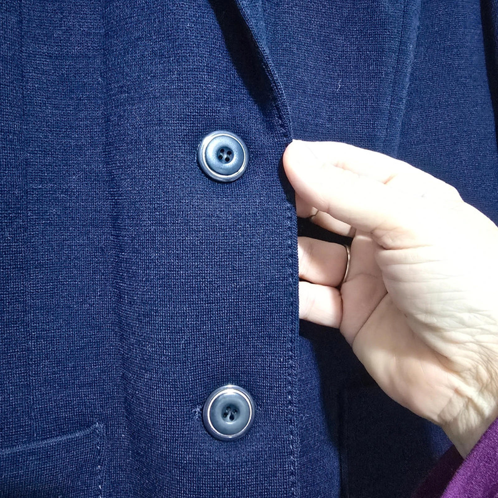 Vintage Bickler Blazer Jacket Made in Yugoslavia Navy size 12 image 3