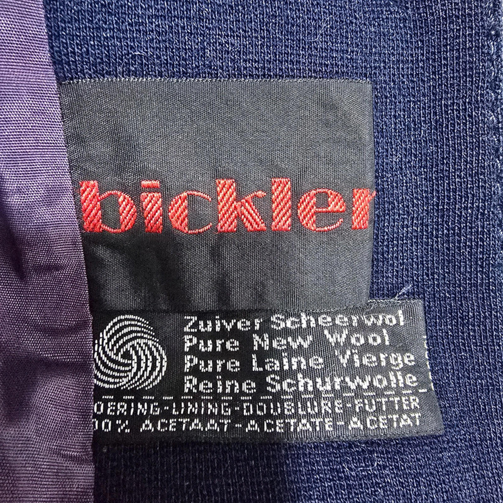 Vintage Bickler Blazer Jacket Made in Yugoslavia Navy size 12 image 5