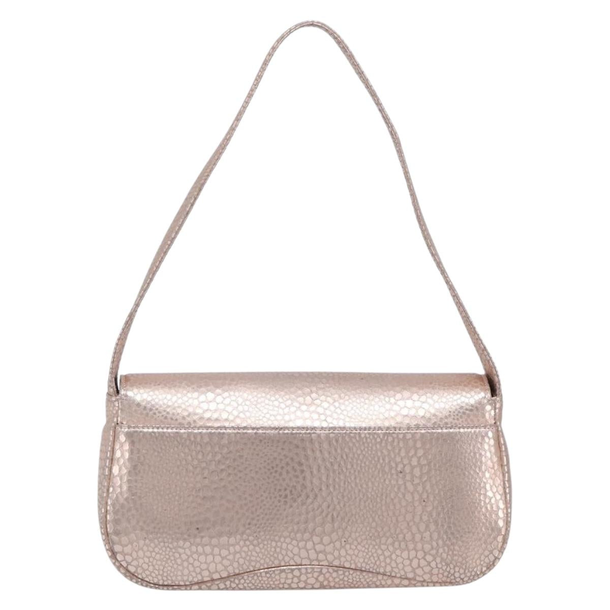 GIVENCHY Shoulder Bag Leather Pink Gold Auth 206784M image 3