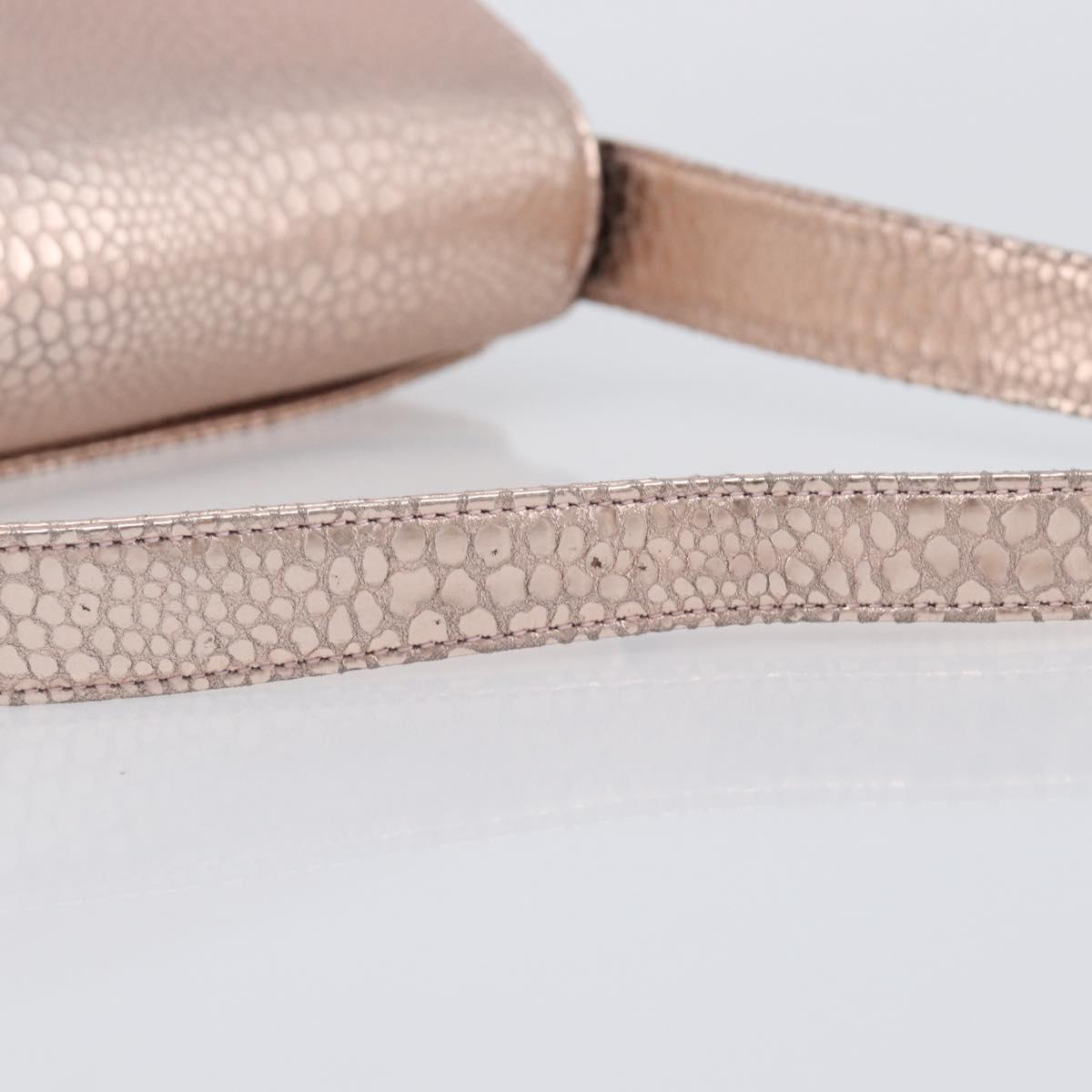 GIVENCHY Shoulder Bag Leather Pink Gold Auth 206784M image 8