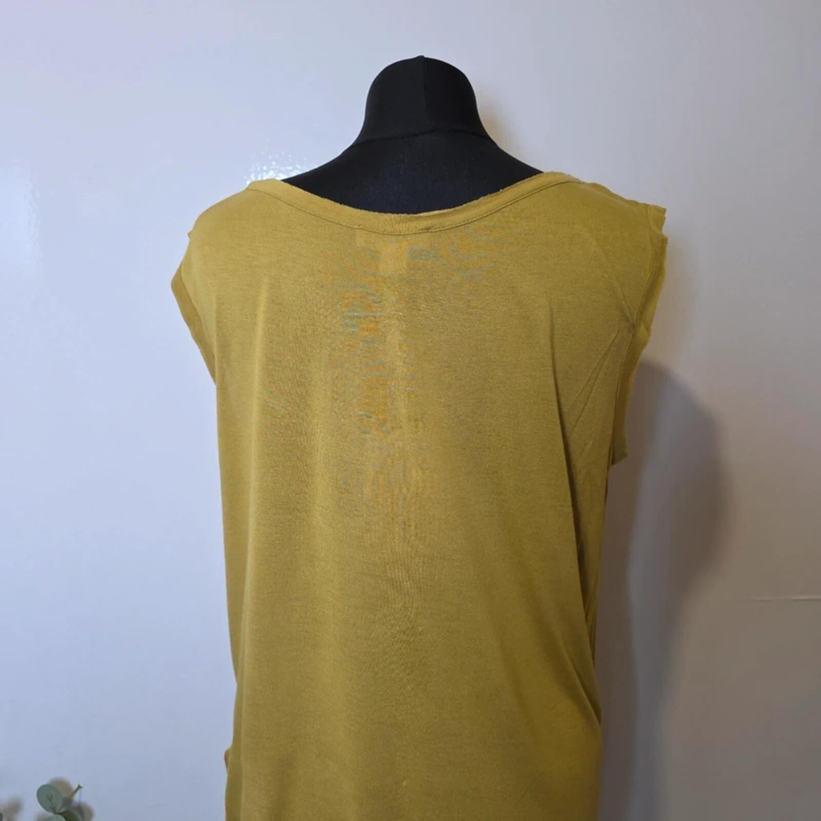 Monsoon NWT Ochre Beaded Vest Top UK 16 100% Viscose Sleeveless Top image 3