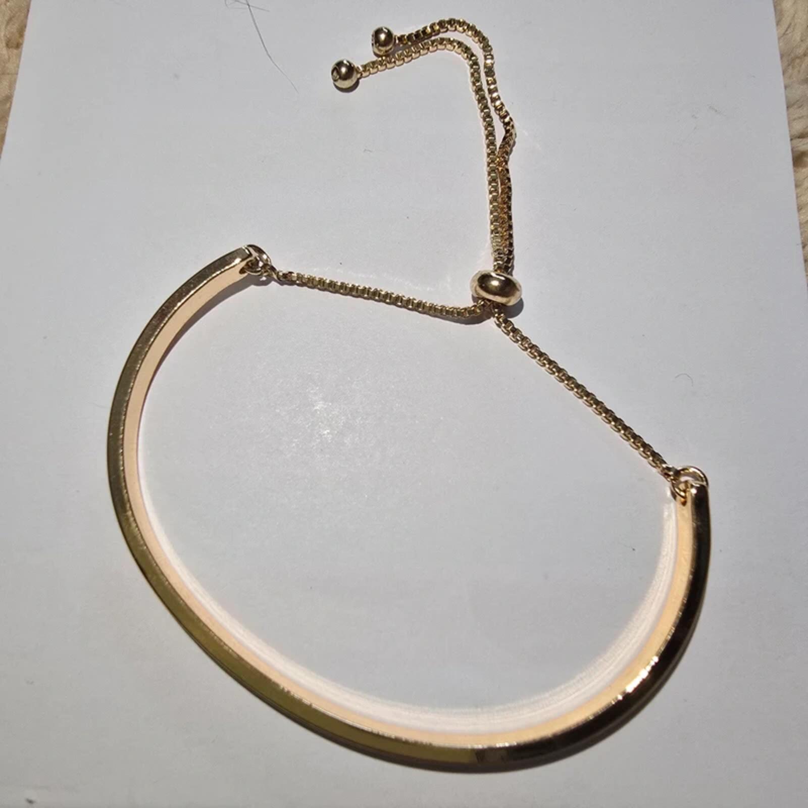 Minimalist Metal Bangle Set Gold Silver Rose Gold Adjustable Bracelets image 5