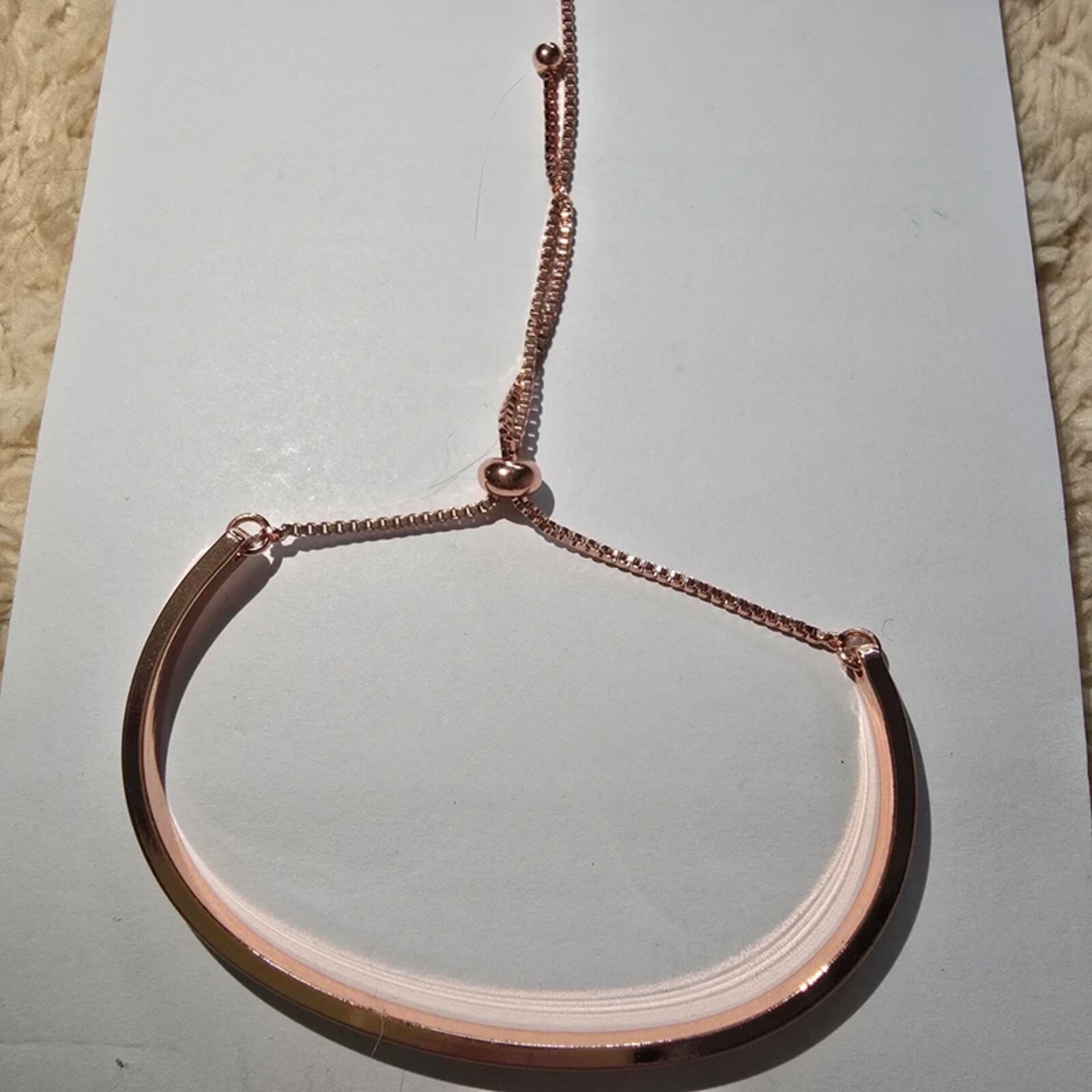 Minimalist Metal Bangle Set Gold Silver Rose Gold Adjustable Bracelets image 7