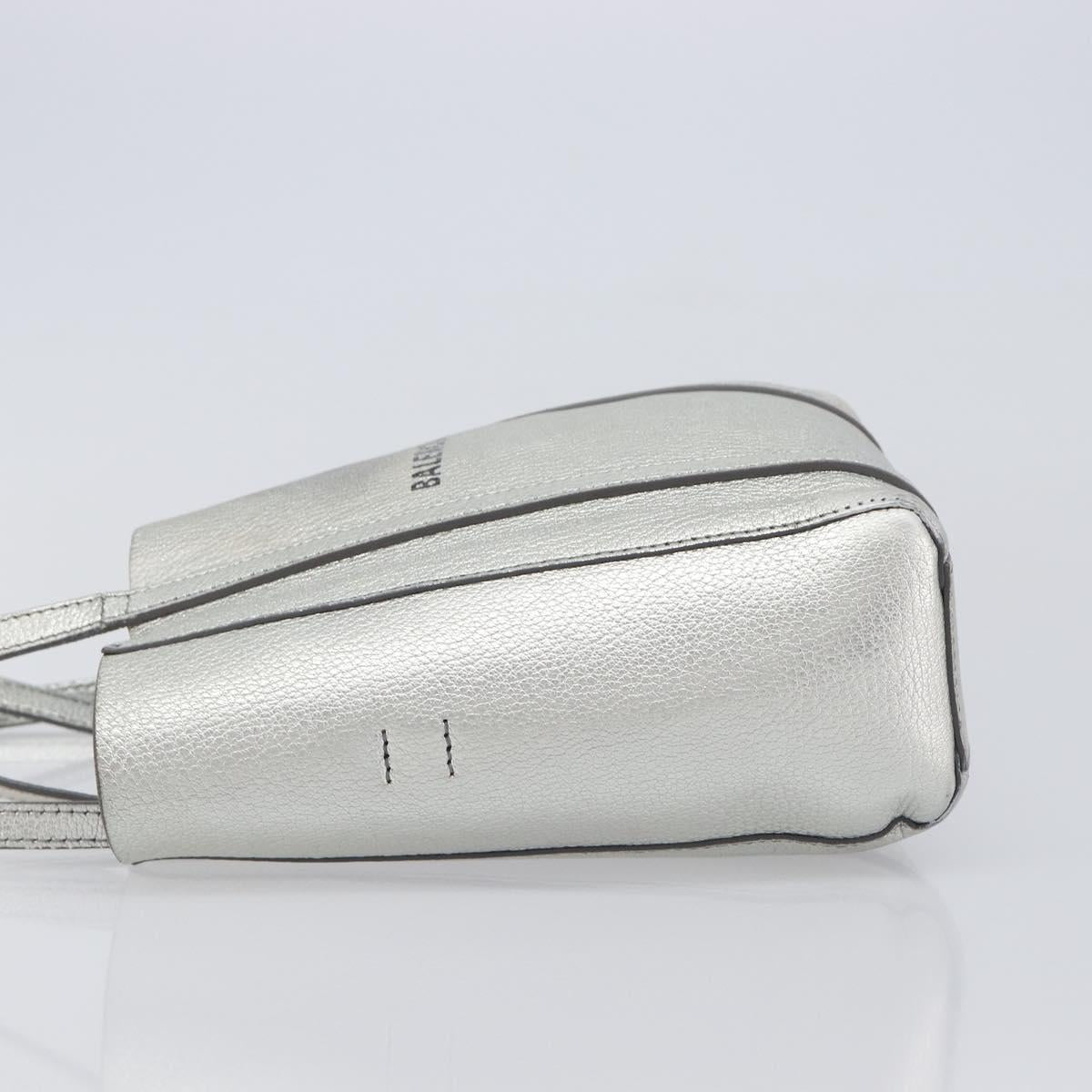 Balenciaga Everyday Tote XXS Bag Leather 2way Silver 551815 Auth bs37460 image 4