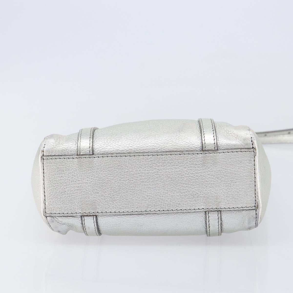 Balenciaga Everyday Tote XXS Bag Leather 2way Silver 551815 Auth bs37460 image 5