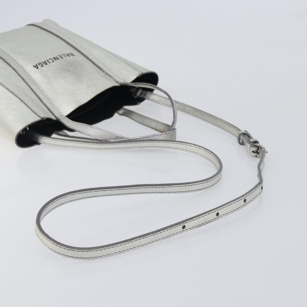 Balenciaga Everyday Tote XXS Bag Leather 2way Silver 551815 Auth bs37460 image 9