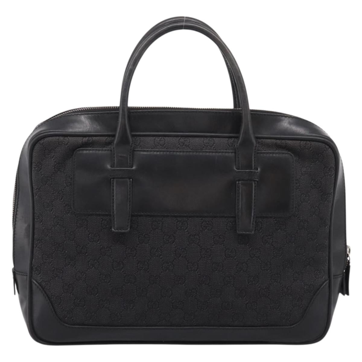 GUCCI GG Supreme Tote Bag Black Silver 101666 Auth 205293 image 2