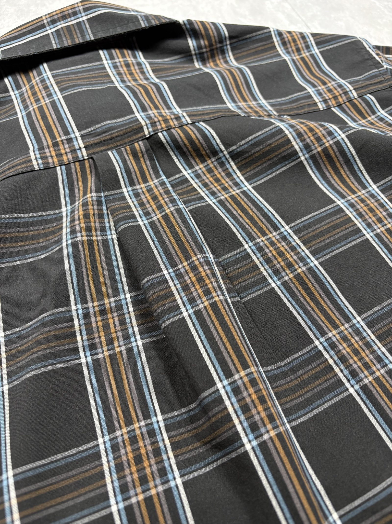 Dickies Men's Black Brown Blue Plaid Relaxed Fit Shirt Small image 5
