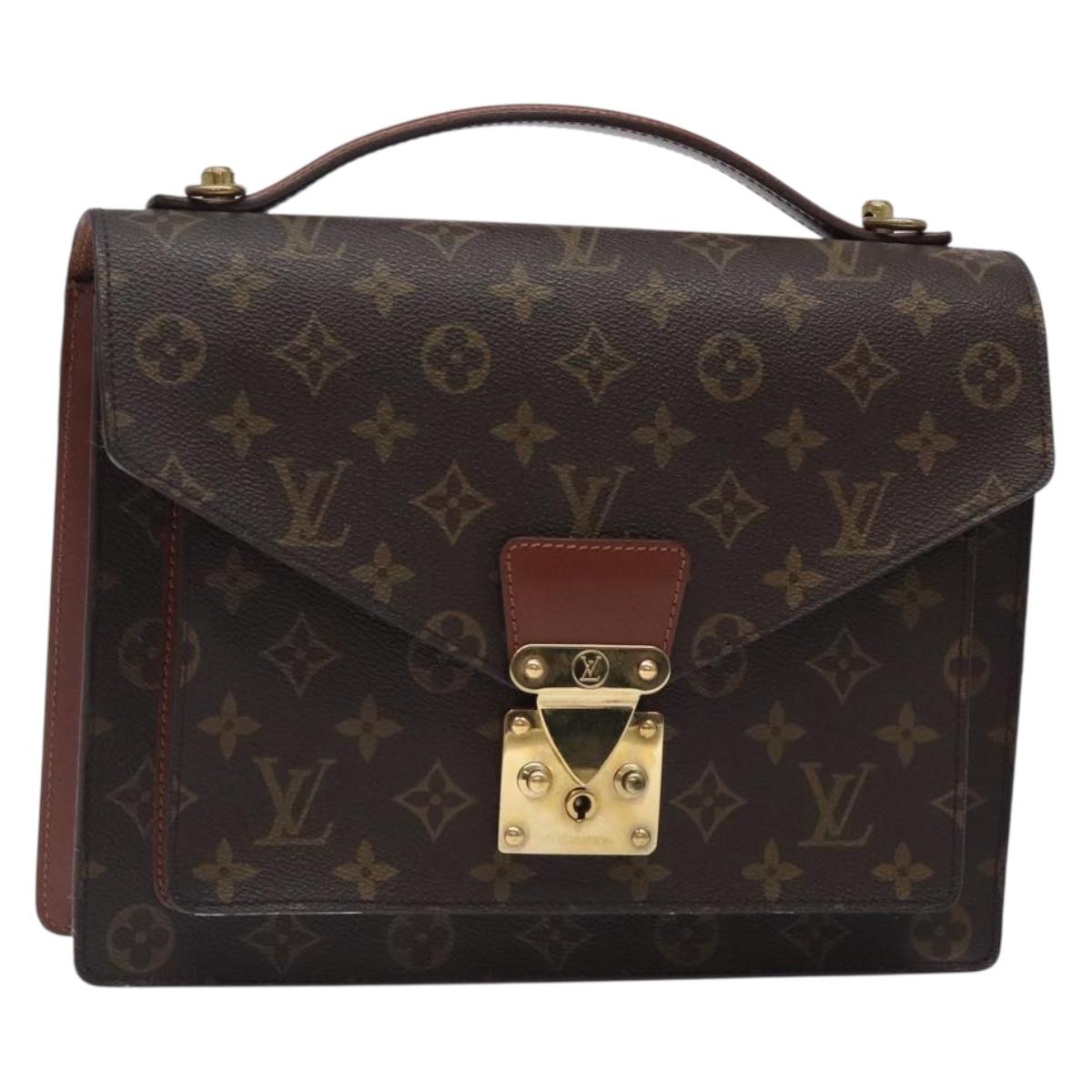LOUIS VUITTON Monogram Monceau 28 Hand Bag M51185 LV Auth ki5795