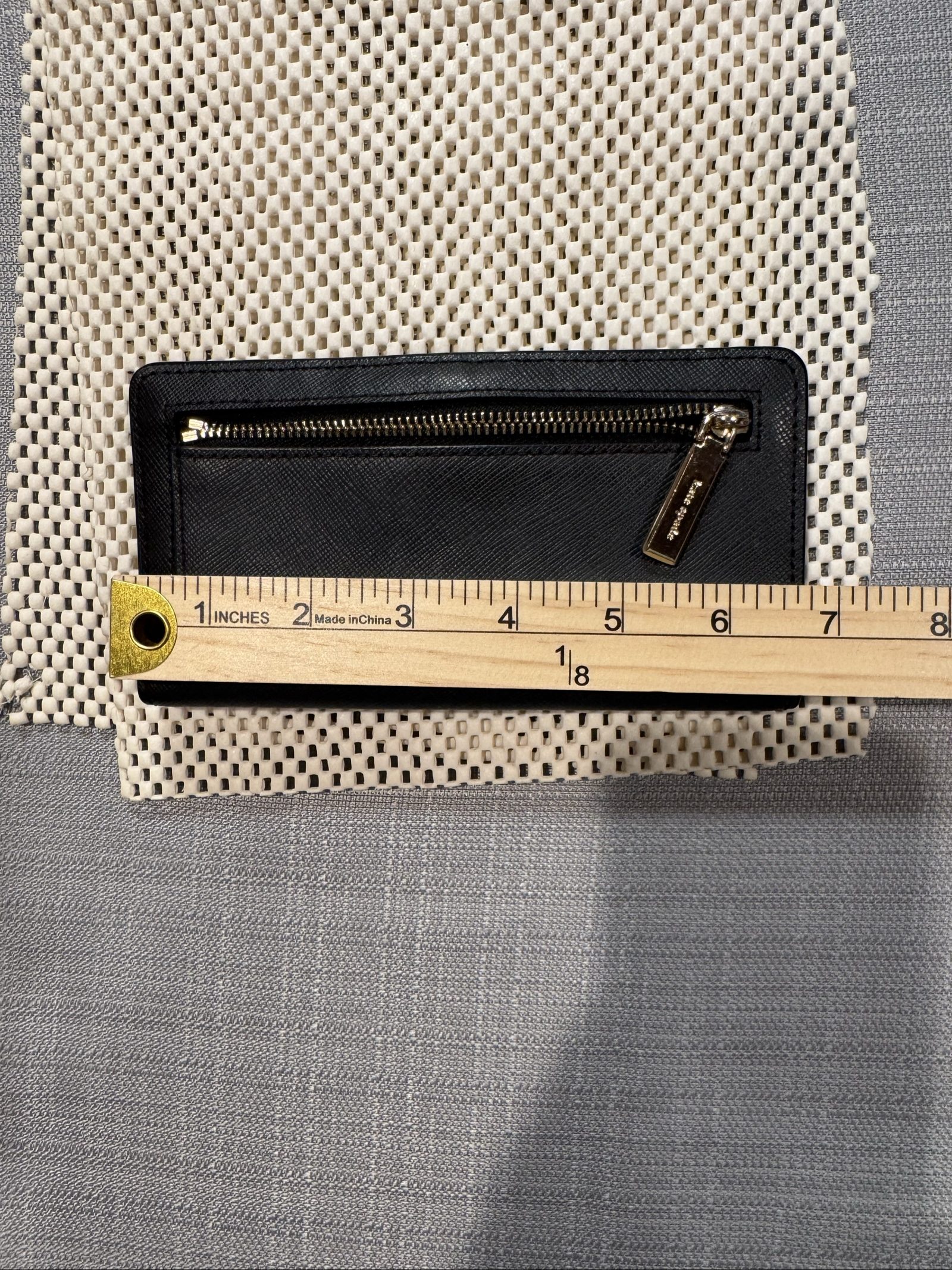 Kate Spade New York Black Saffiano Leather Bifold Wallet – Gold Hardware image 4
