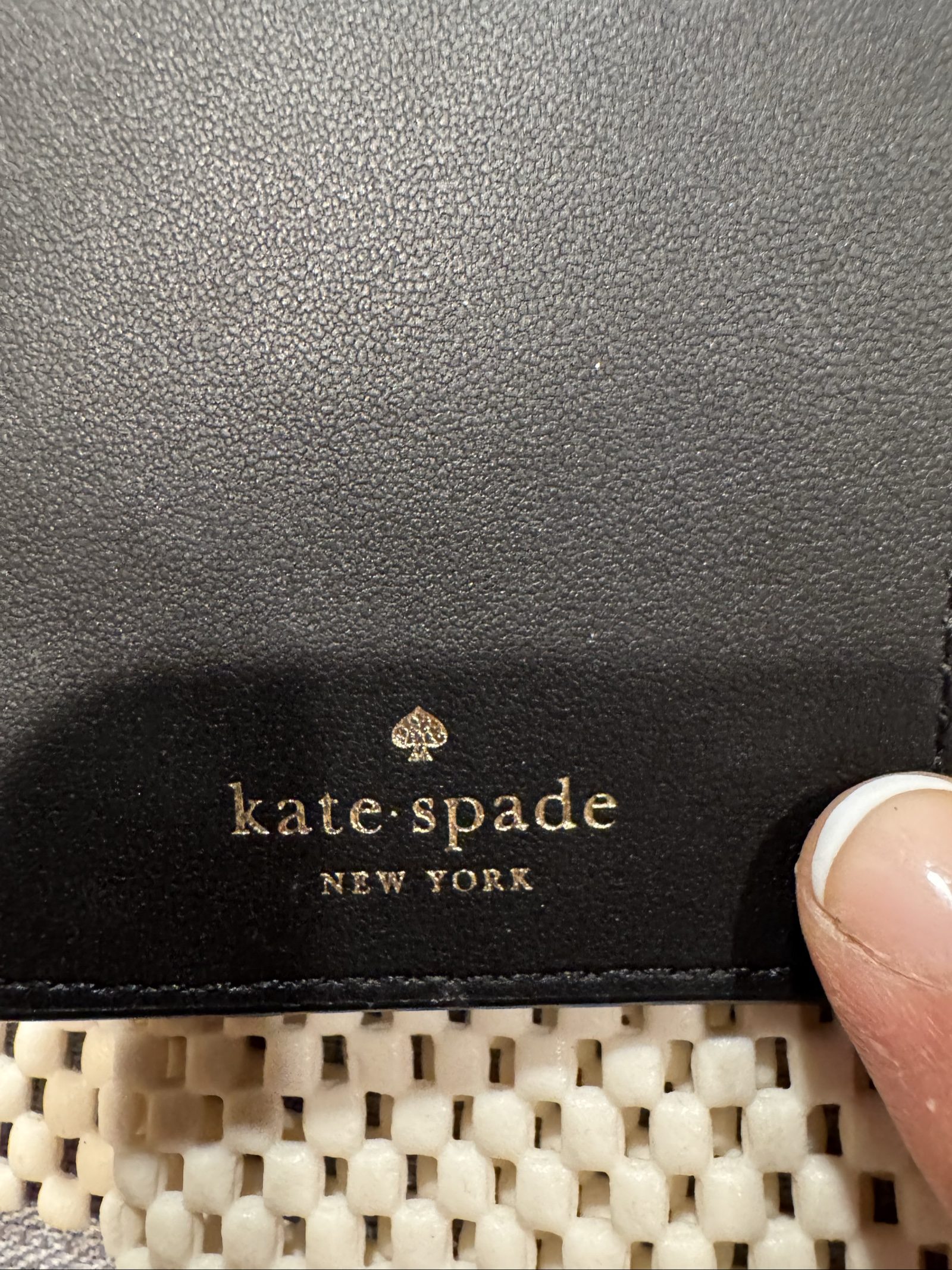 Kate Spade New York Black Saffiano Leather Bifold Wallet – Gold Hardware image 7