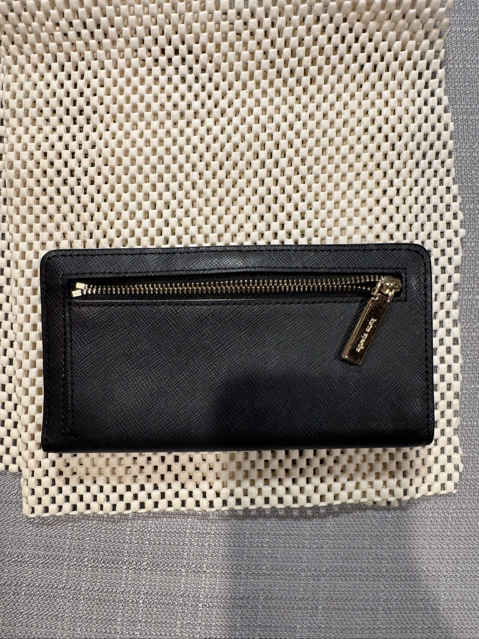 Kate Spade New York Black Saffiano Leather Bifold Wallet – Gold Hardware image 10