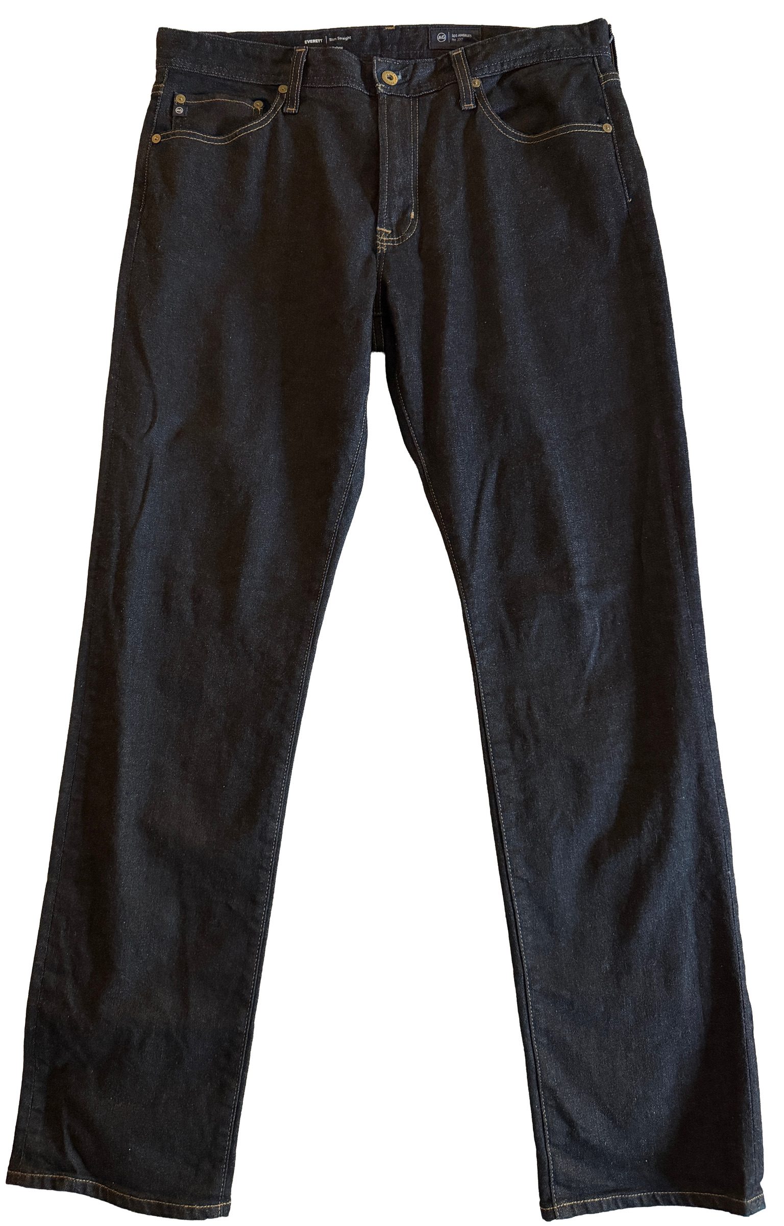 AG Men's Everett Slim Straight Jeans - Dark Wash Japanese Fabric - 34 x 32 image 2