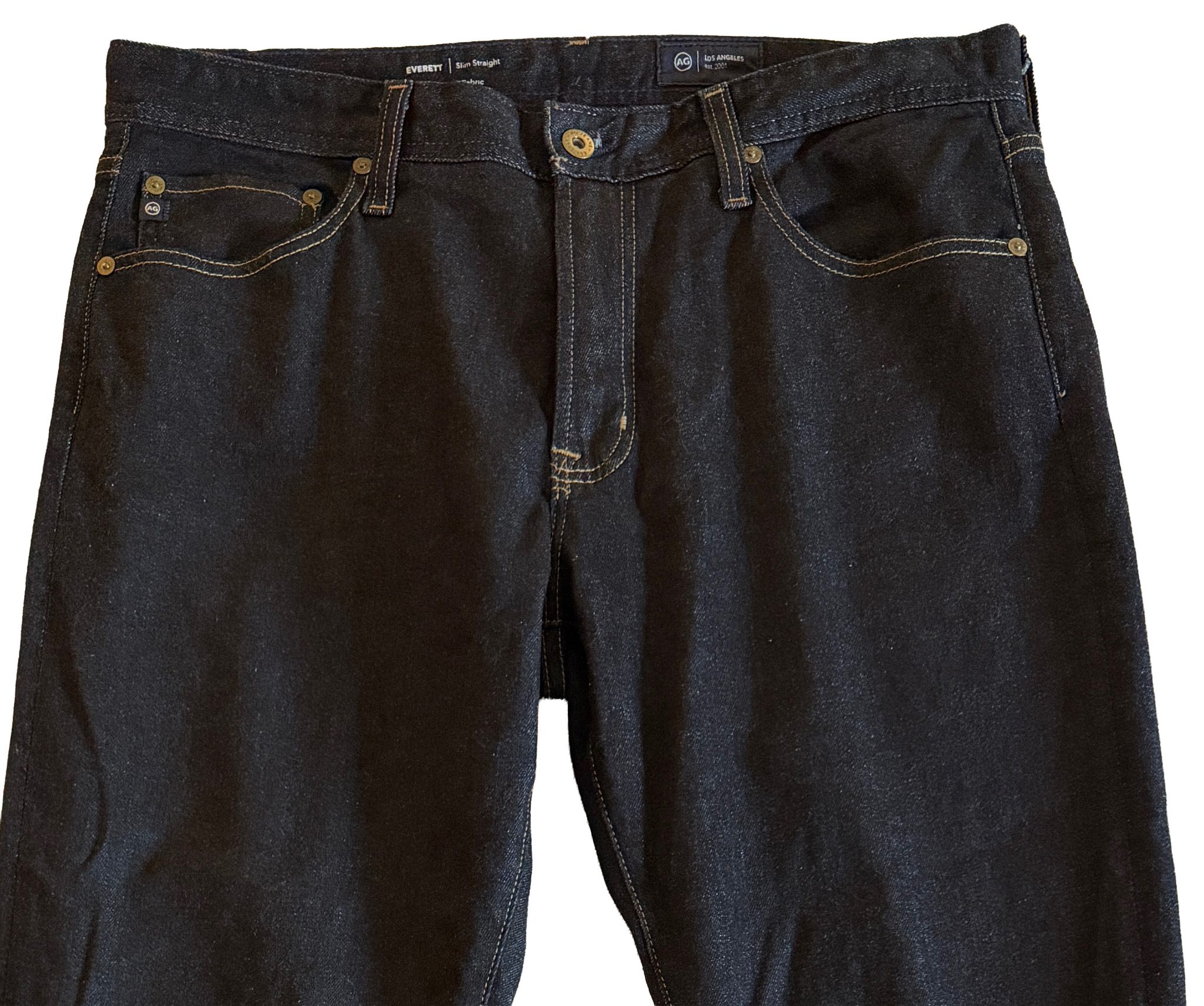 AG Men's Everett Slim Straight Jeans - Dark Wash Japanese Fabric - 34 x 32 image 8
