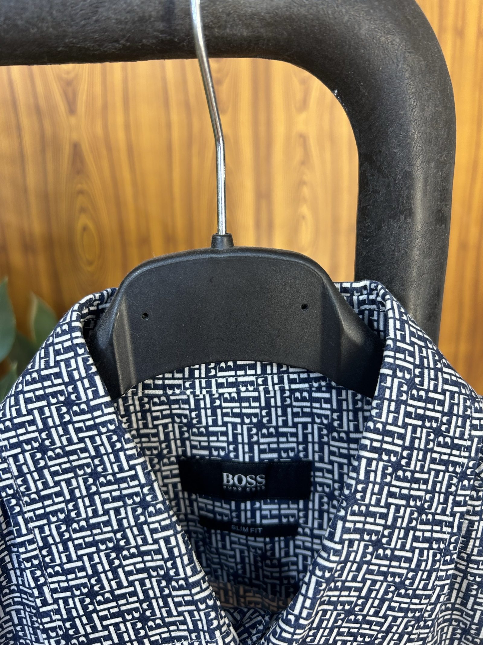 Hugo Boss Camicia Slim Fit Bianca & Blu Taglia 38 image 8