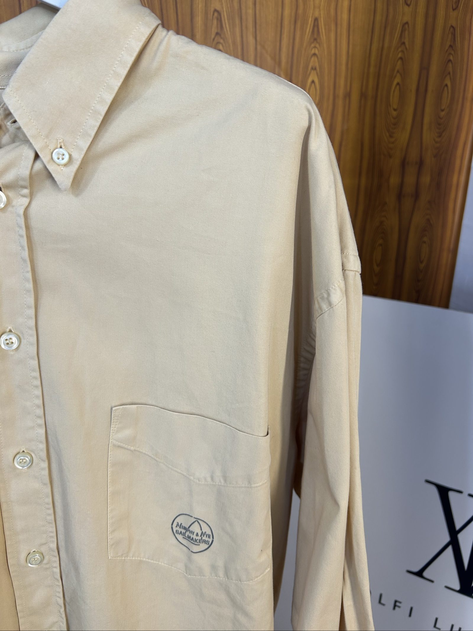 Murphy & Nye Beige Camicia Uomo Taglia L Classic image 2