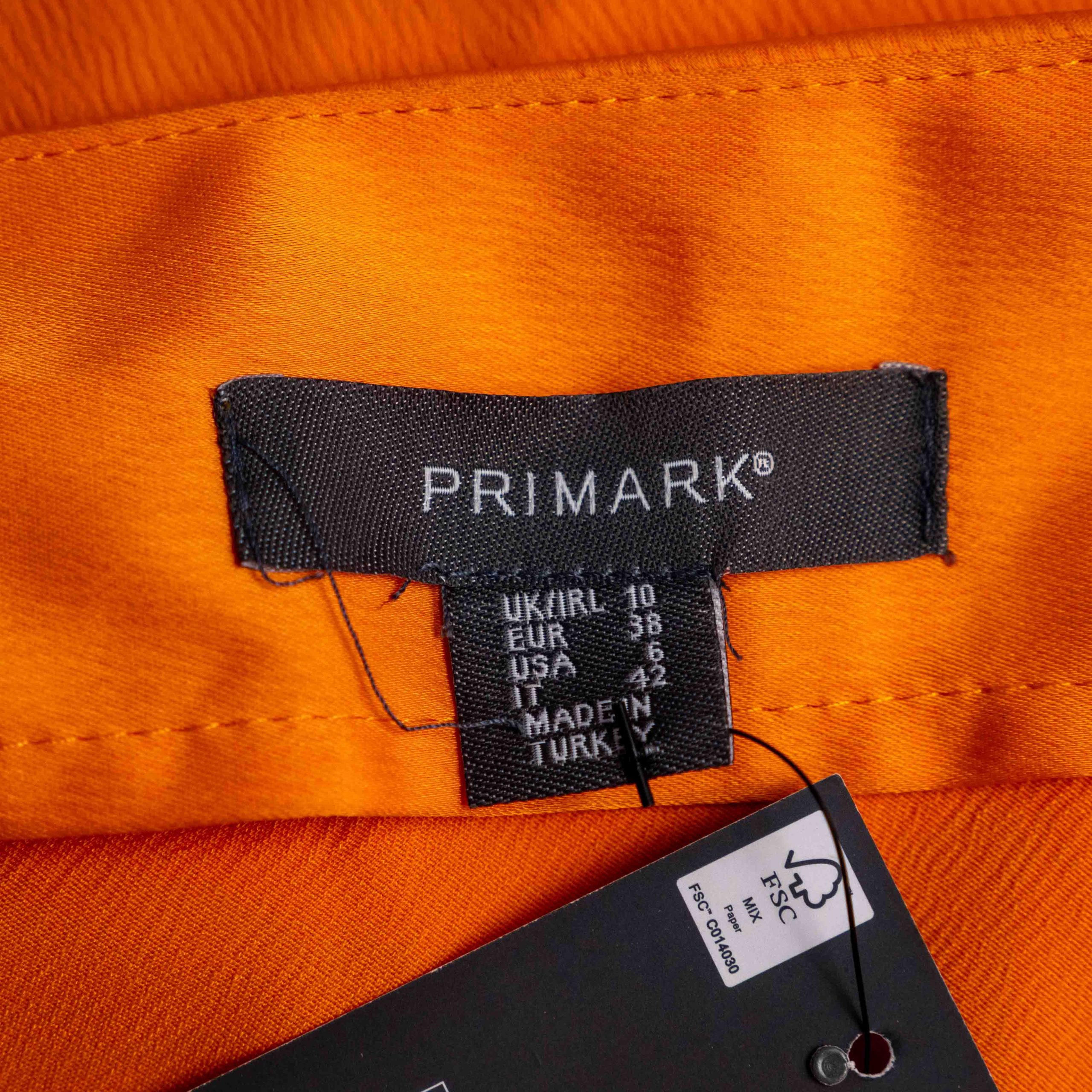 Primark 10 Orange Slip Dress NWT RRP £13.00 image 5