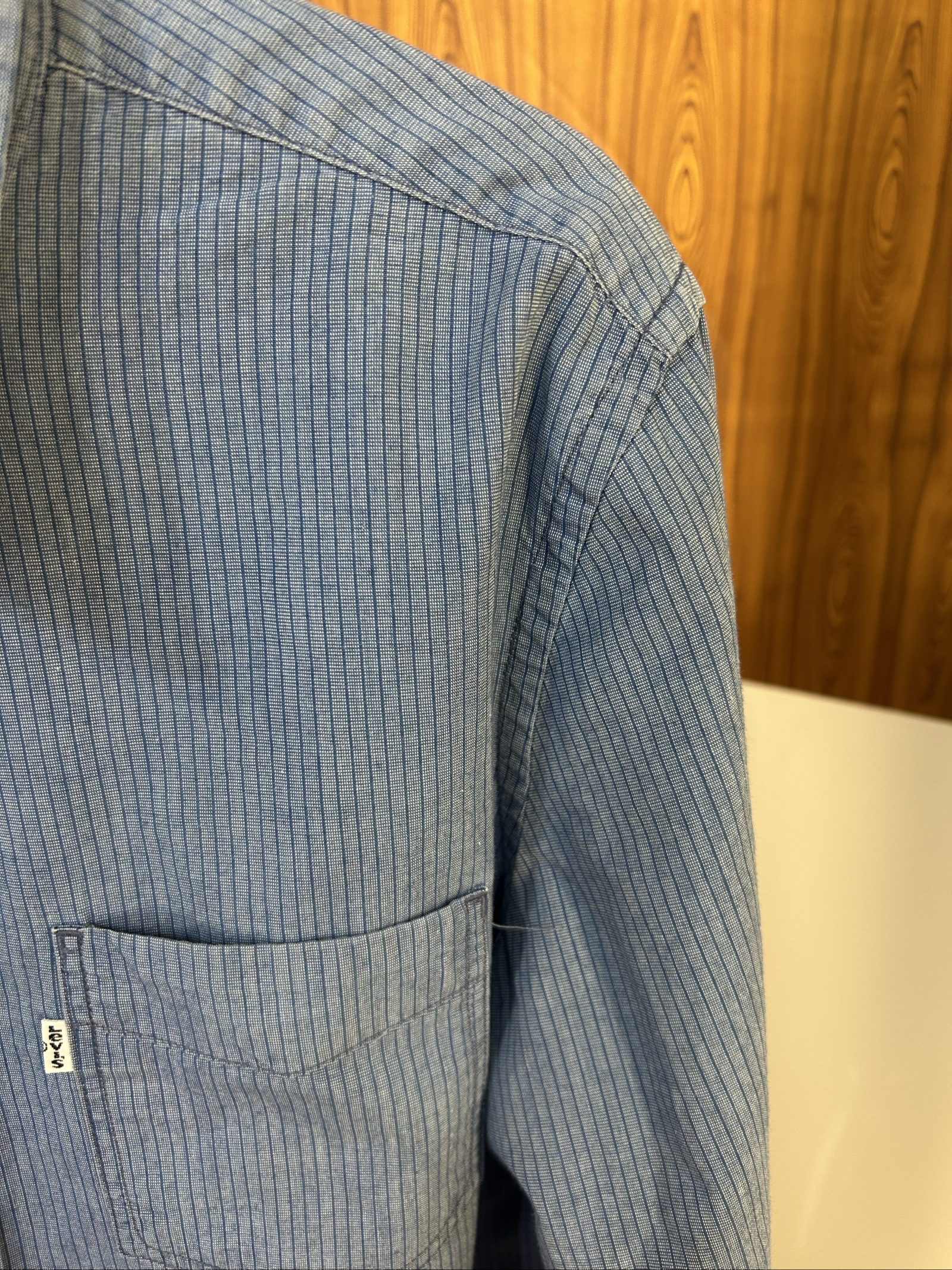 Levi's Camicia Uomo Blu Righe S Cotone image 5
