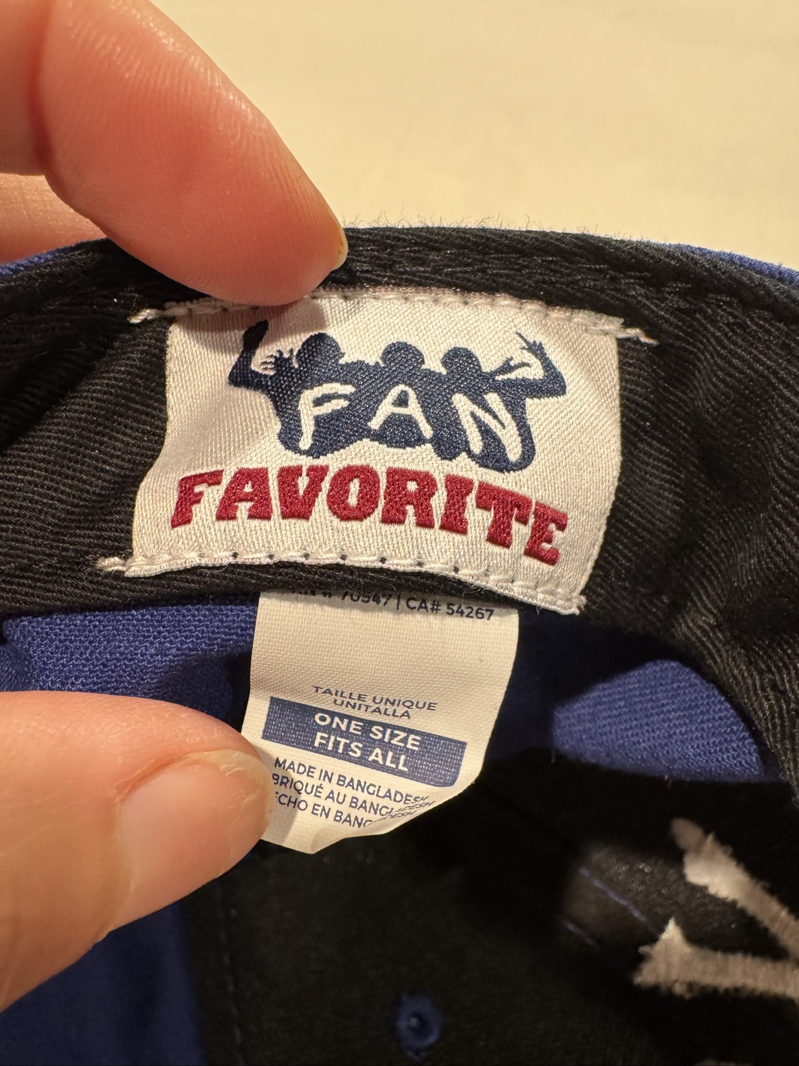 Fan Favorite Blue & White KC Baseball Cap One Size image 4