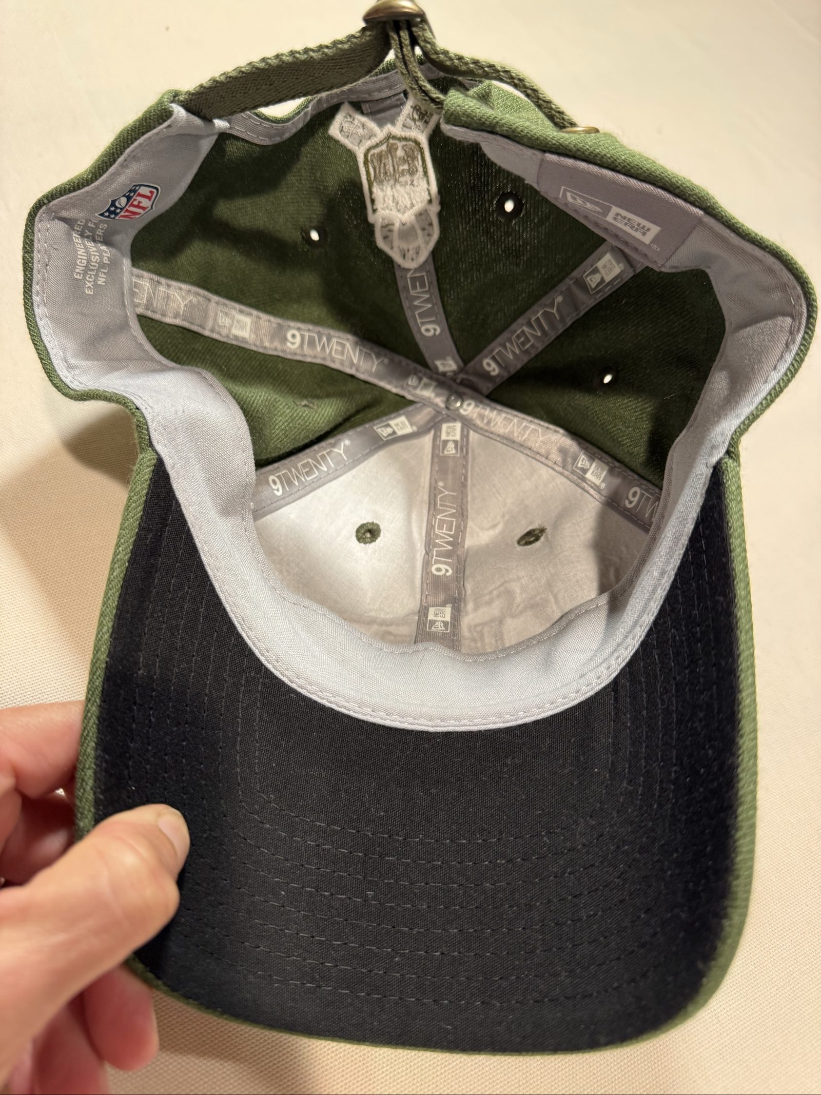 Kansas City Chiefs NFL Baseball Cap - Olive Green - Adjustable Hat image 8