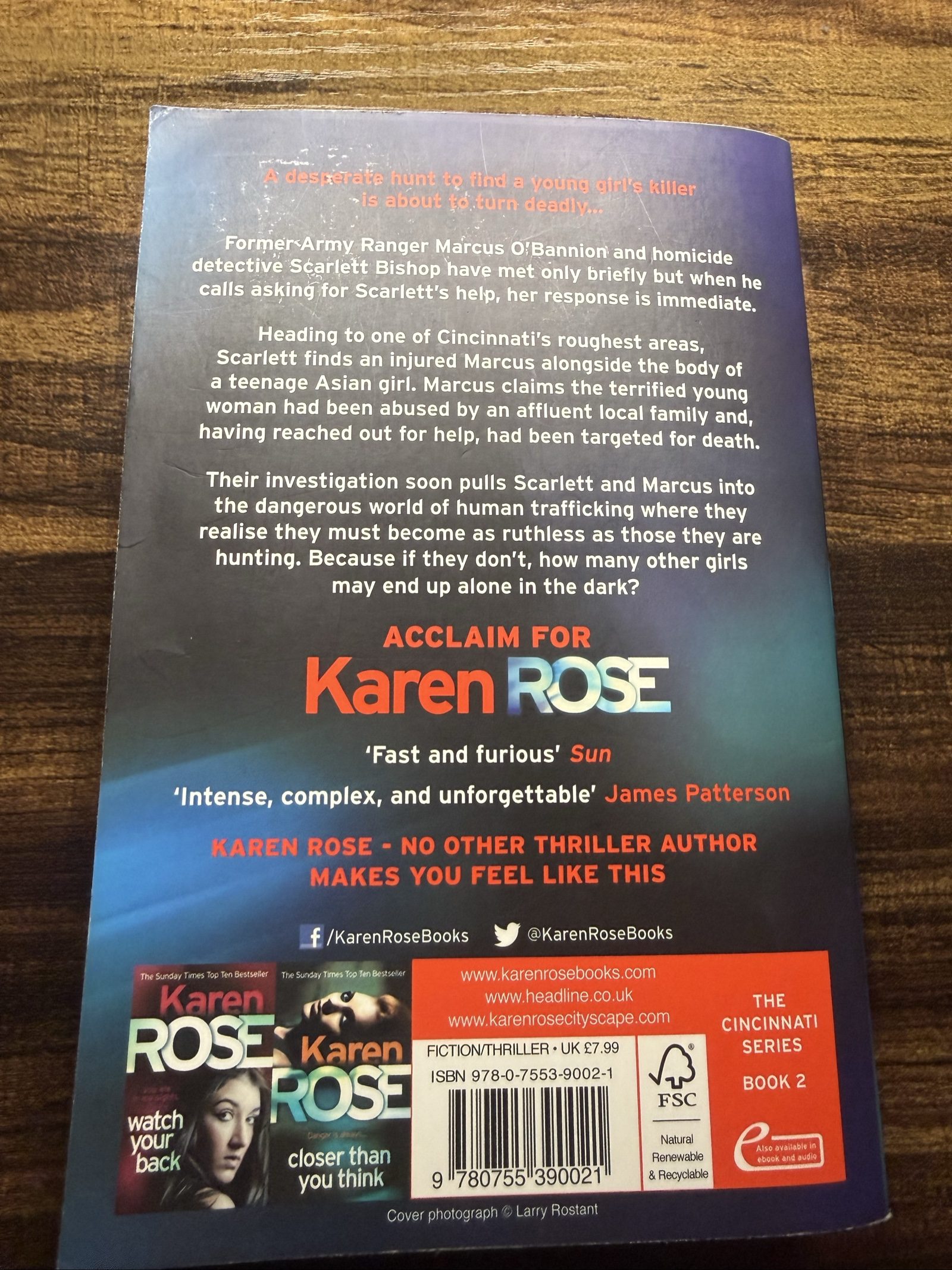 Karen Rose Alone in the Dark Paperback Thriller Book image 3