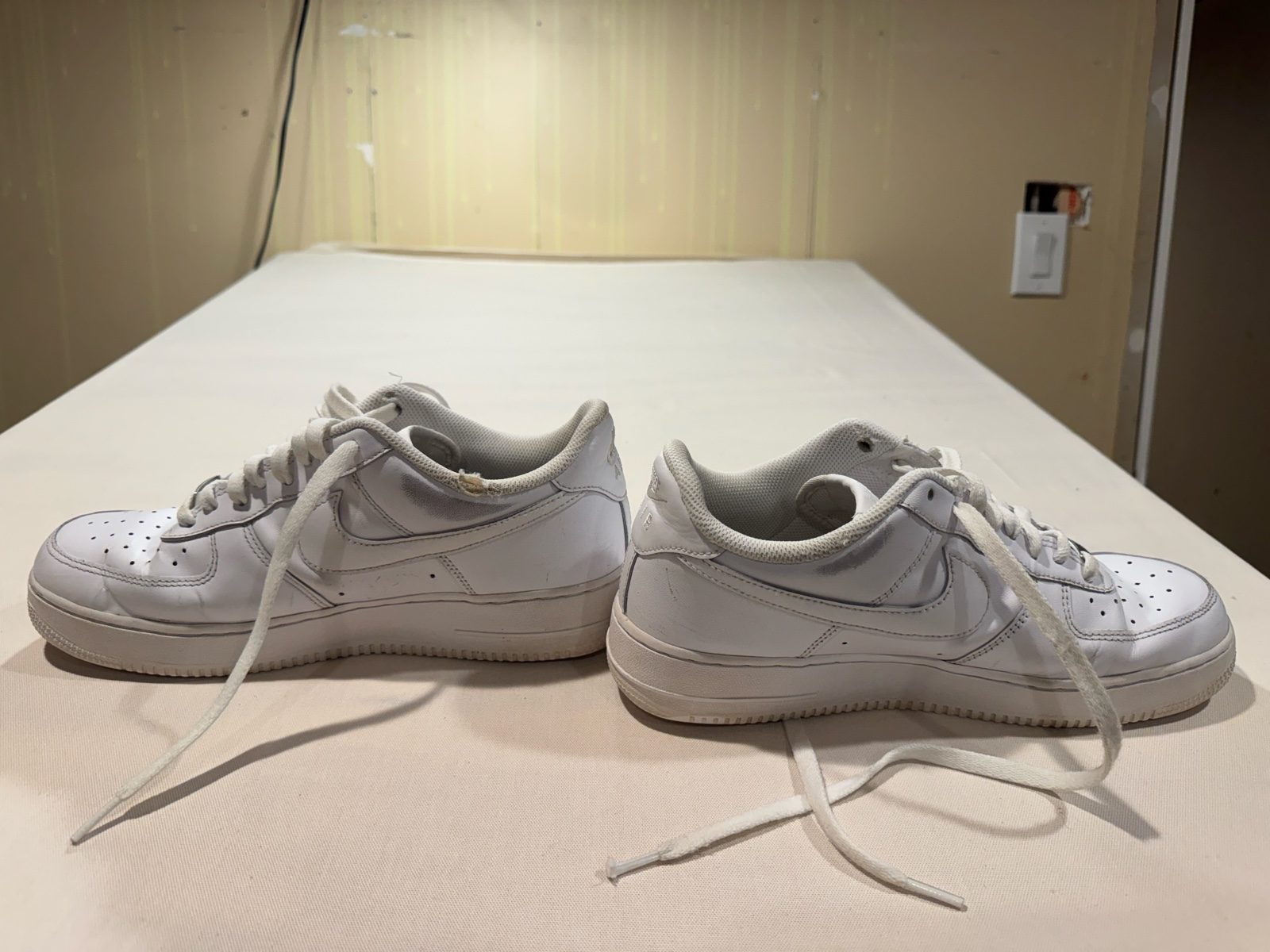 Nike Air Force 1 ’07 Men’s Sneakers – Triple White – 10 image 2