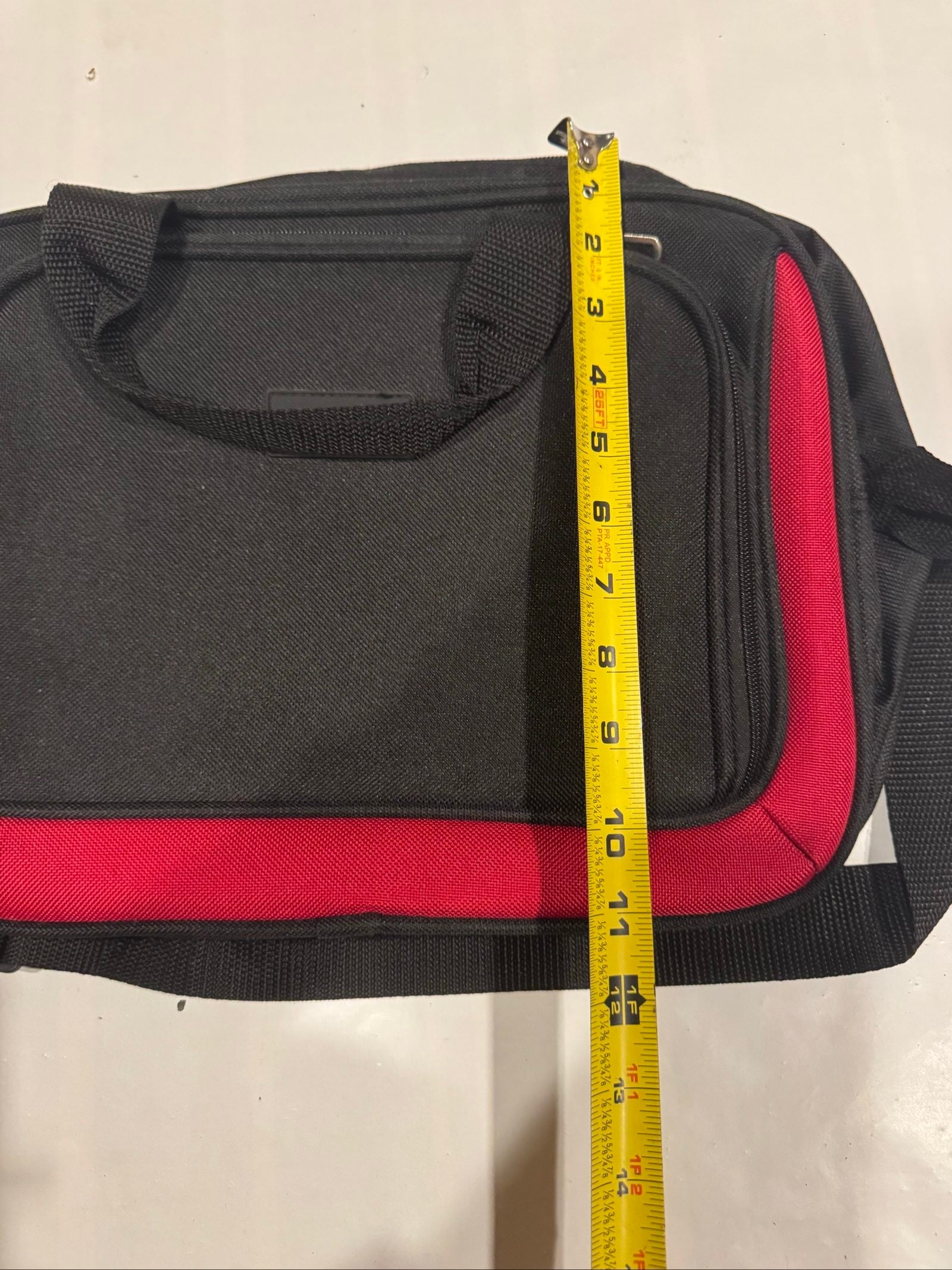 Chaps Brand Duffel/Laptop Bag – Red – 14x11 inches image 2