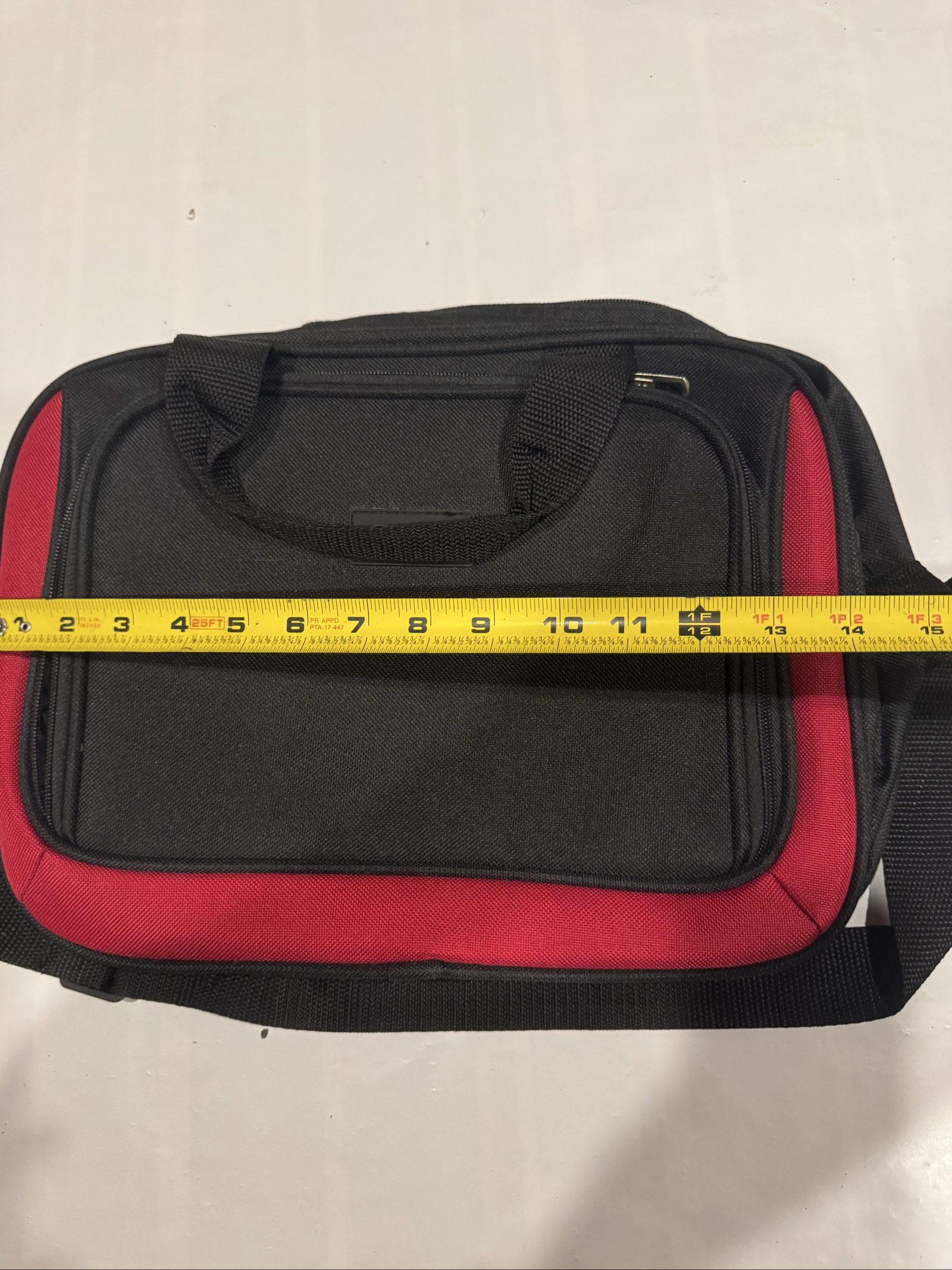 Chaps Brand Duffel/Laptop Bag – Red – 14x11 inches image 3