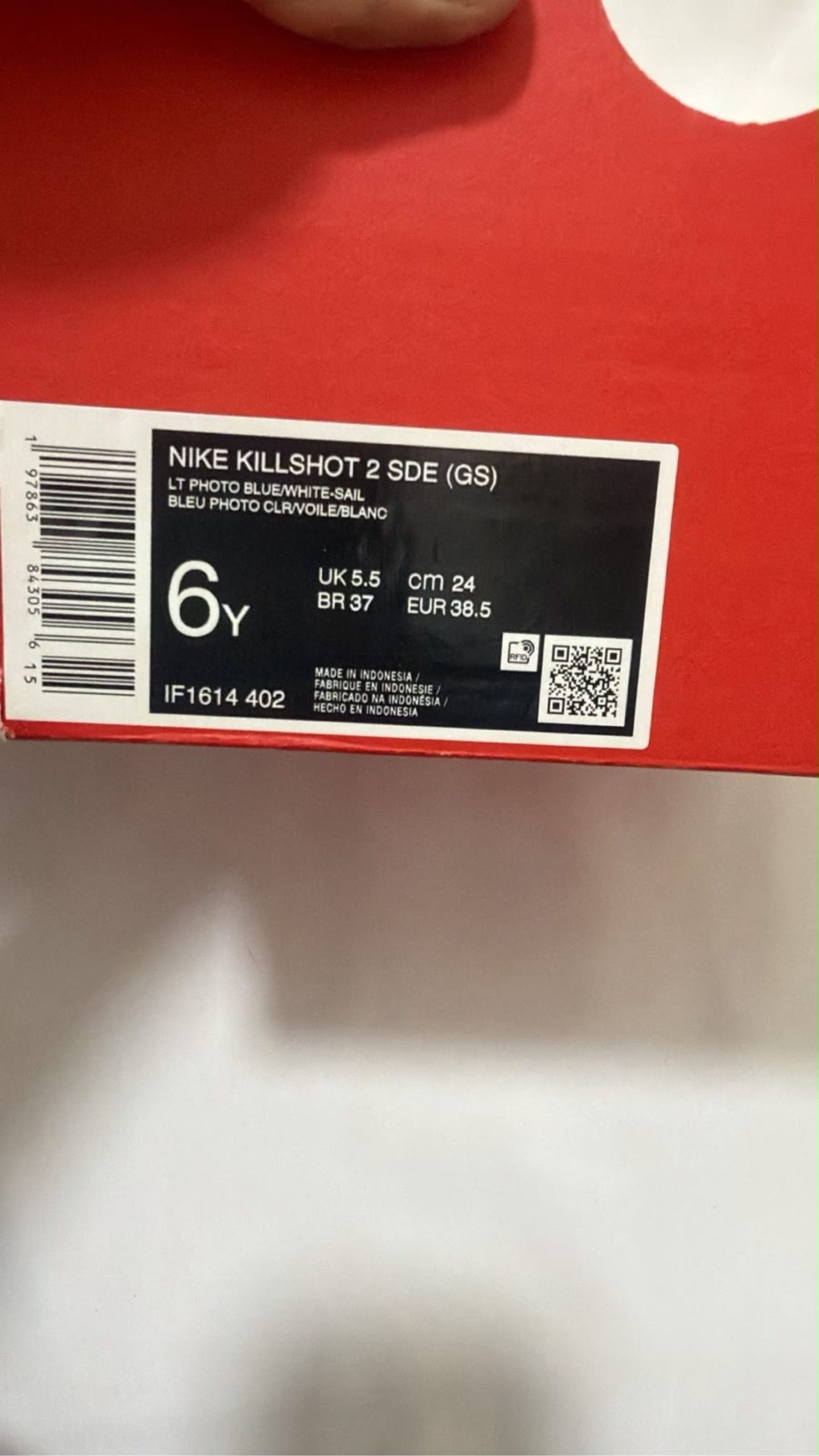 Nike Blue & White Killshot 2 Shoes UK 5.5 image 2