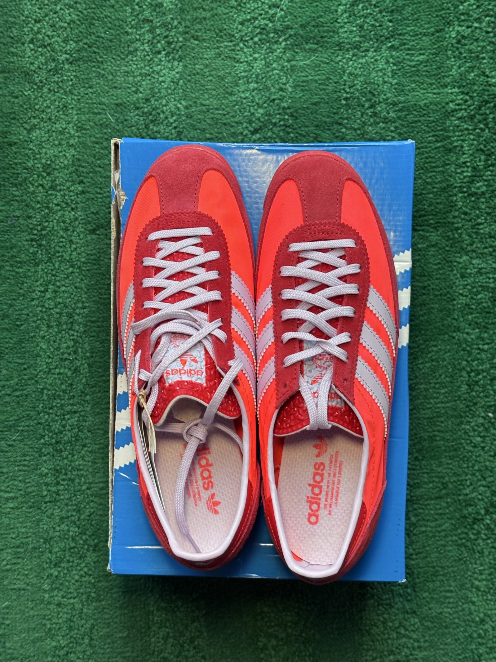 UK 5.5 Wmns | adidas SL 72 OG W | Solar Red JH7392 | New Damaged Box image 3