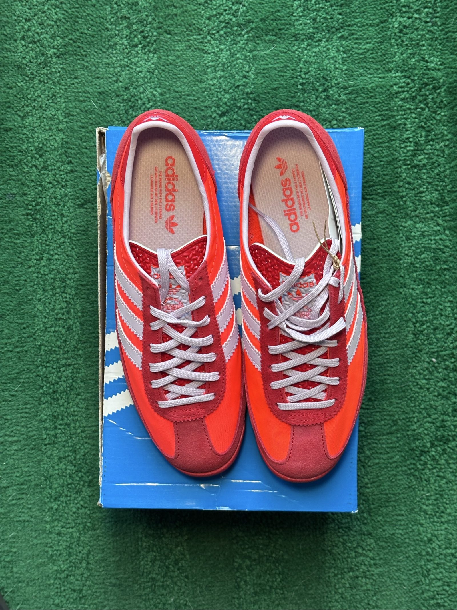 UK 5.5 Wmns | adidas SL 72 OG W | Solar Red JH7392 | New Damaged Box image 4
