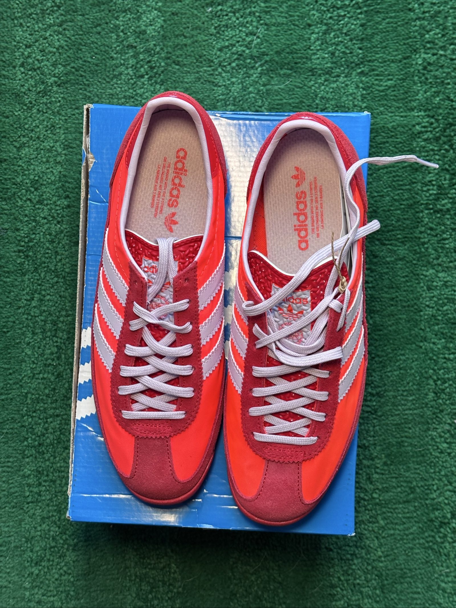 UK 5.5 Wmns | adidas SL 72 OG W | Solar Red JH7392 | New Damaged Box image 6