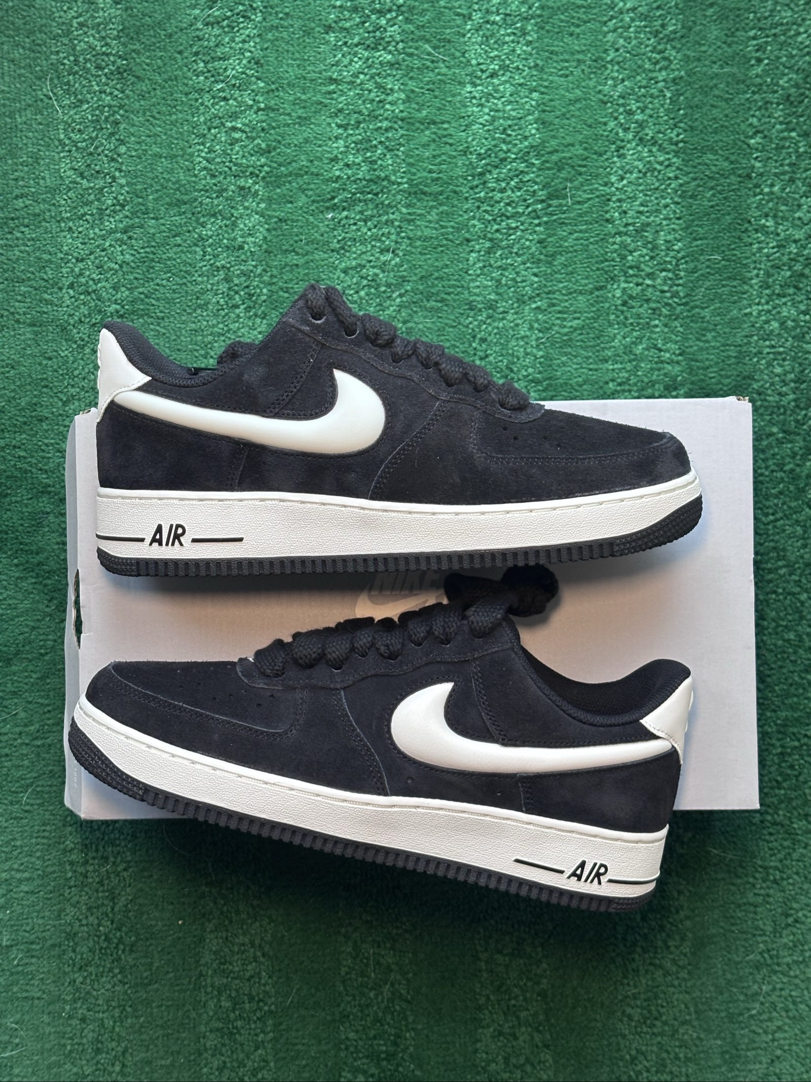 Uk 8 Nike Air Force 1 '07 LV8 | Black Sail IU7592-001 | New